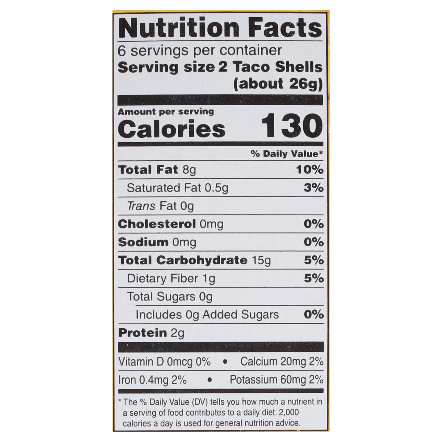 Garden of Eatin' Yellow Corn Taco Shells 12 ea