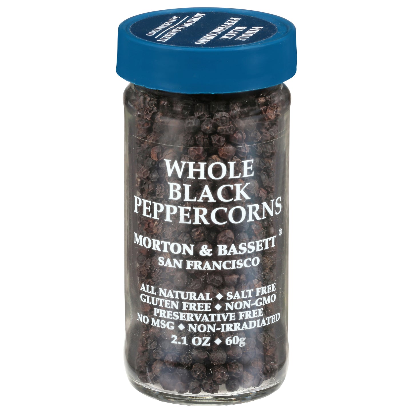 Morton & Bassett Whole Black Peppercorns 2.1 oz