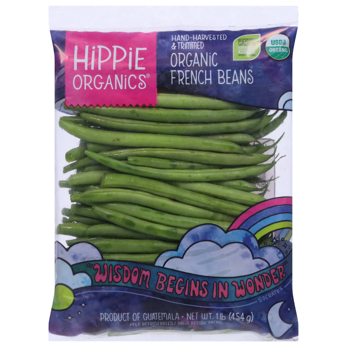 Hippie Organics Organic French Beans 1 lb