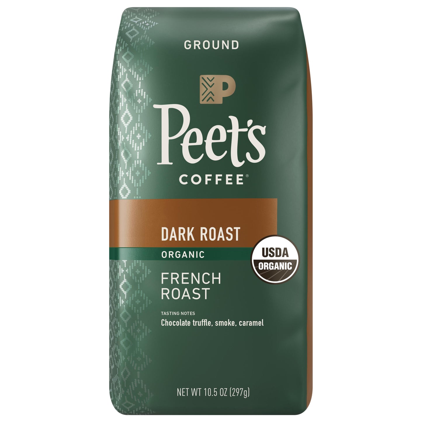 Peet's Coffee, French Roast Organic Dark Roast Ground Coffee - 10.5oz Bag