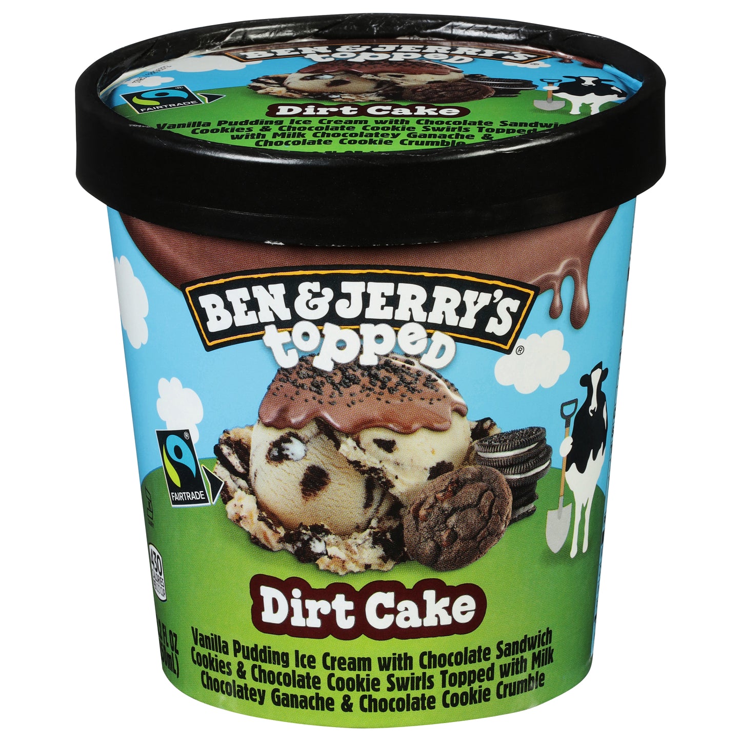 Ben & Jerry's Dirt Cake Topped Ice Cream