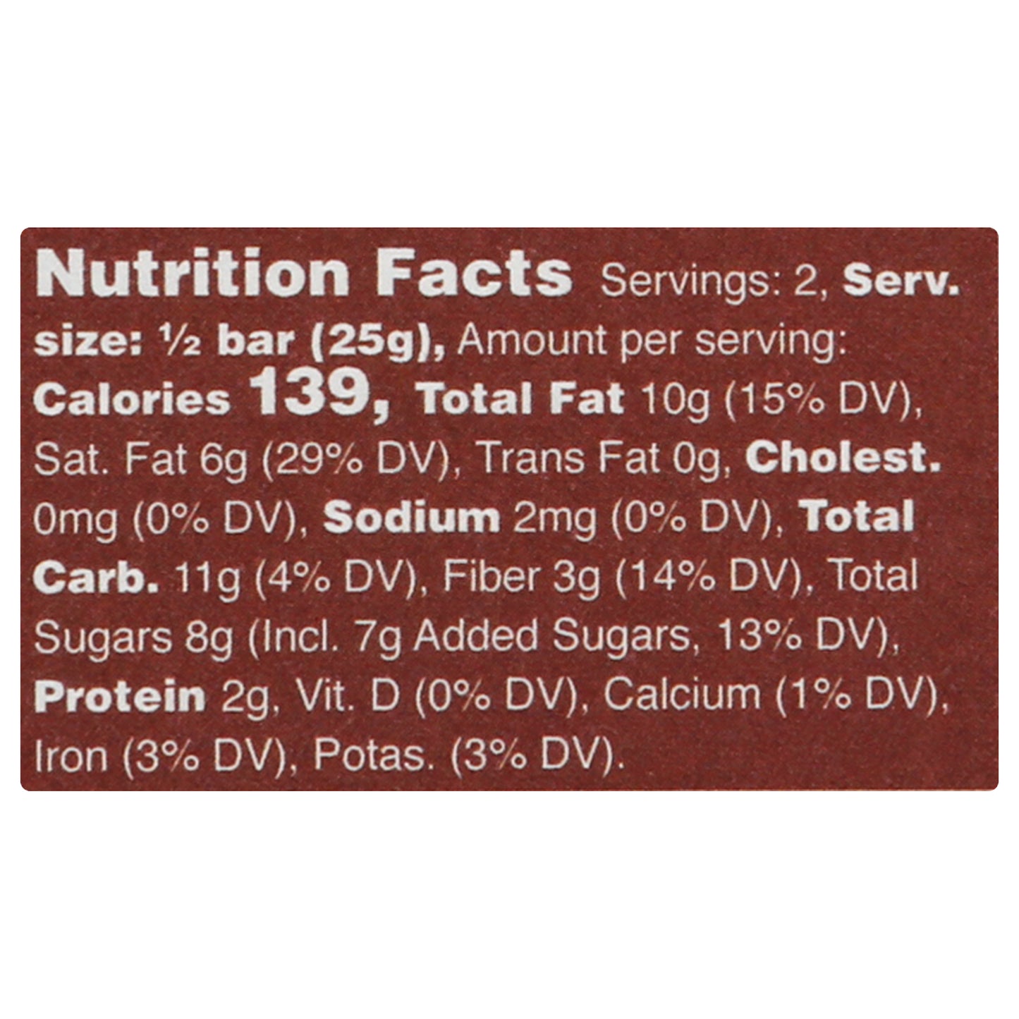 Raaka Unroasted 60% Cacao Coconut Milk Dark Chocolate 1.8 oz