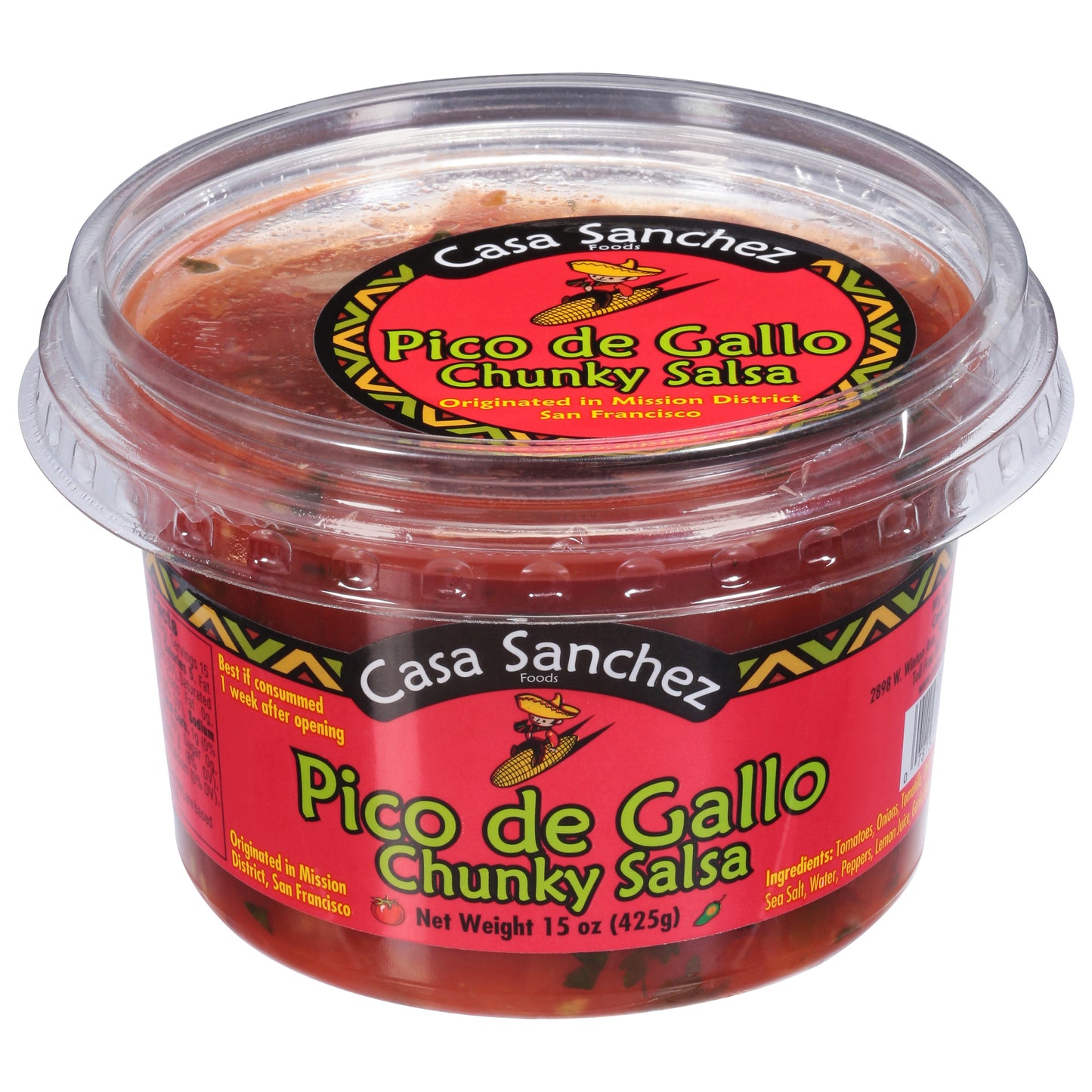 Casa Sanchez Chunky Pico De Gallo Salsa 15 oz