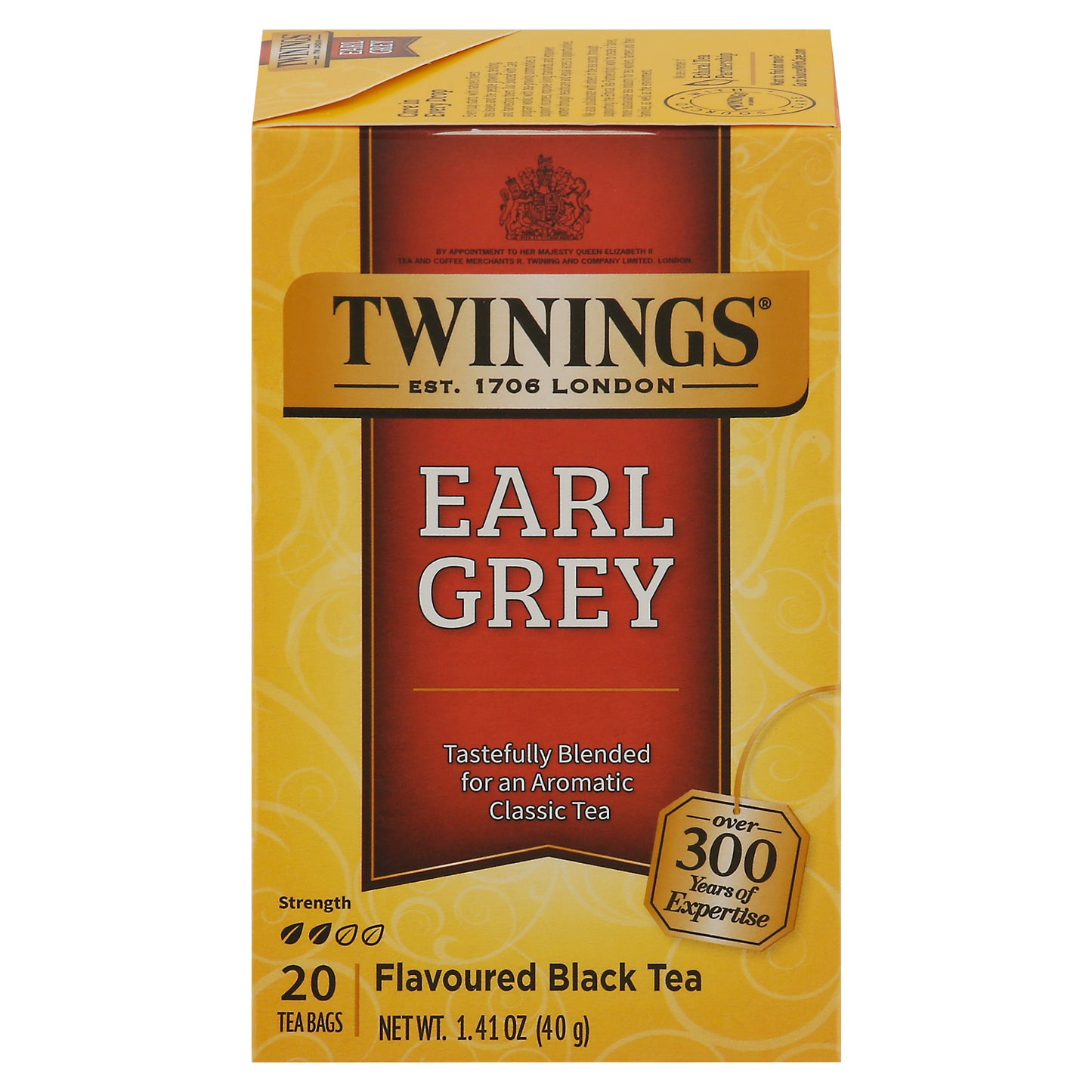 Twinings Flavored Earl Grey Black Tea 20 Tea Bags