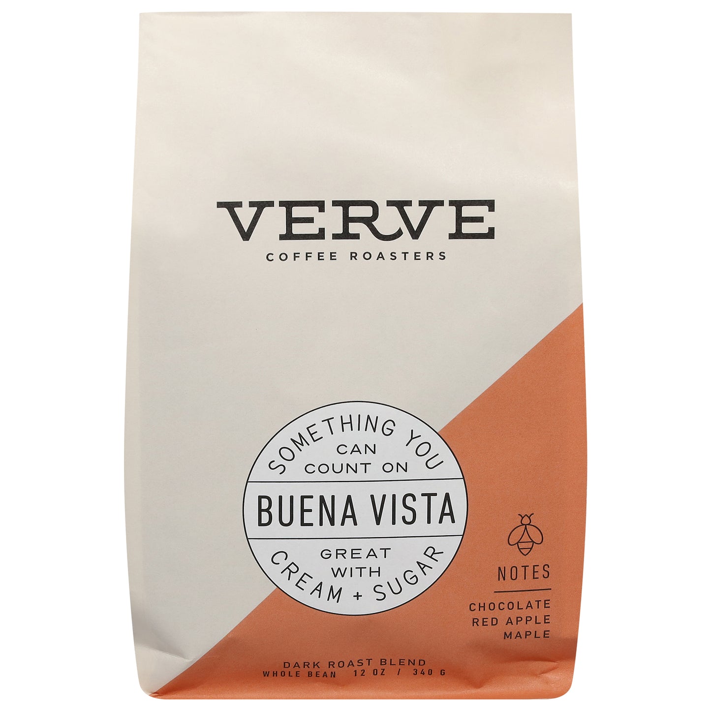 Verve Coffee Roasters Whole Bean Dark Roast Blend Chocolate Red Apple Maple Coffee 12 oz