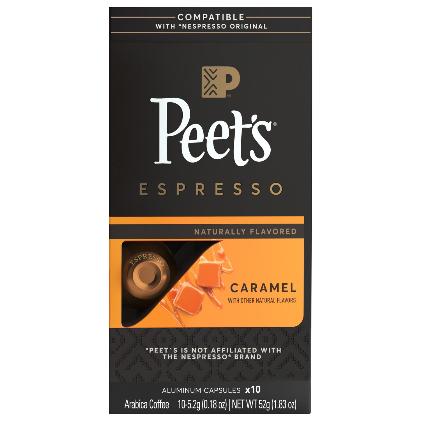 Peet's Coffee, Caramel Light Roast Capsules - 10ct Capsules