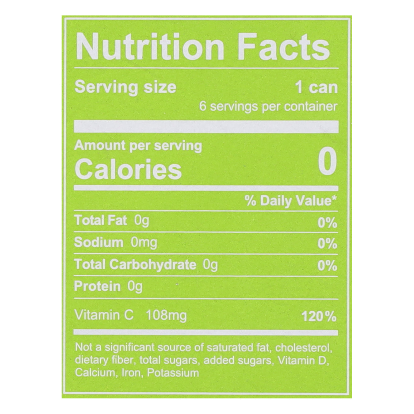 Hop Wtr Non-Alcoholic Lime Sparkling Hop Water 6 - 12 oz Cans