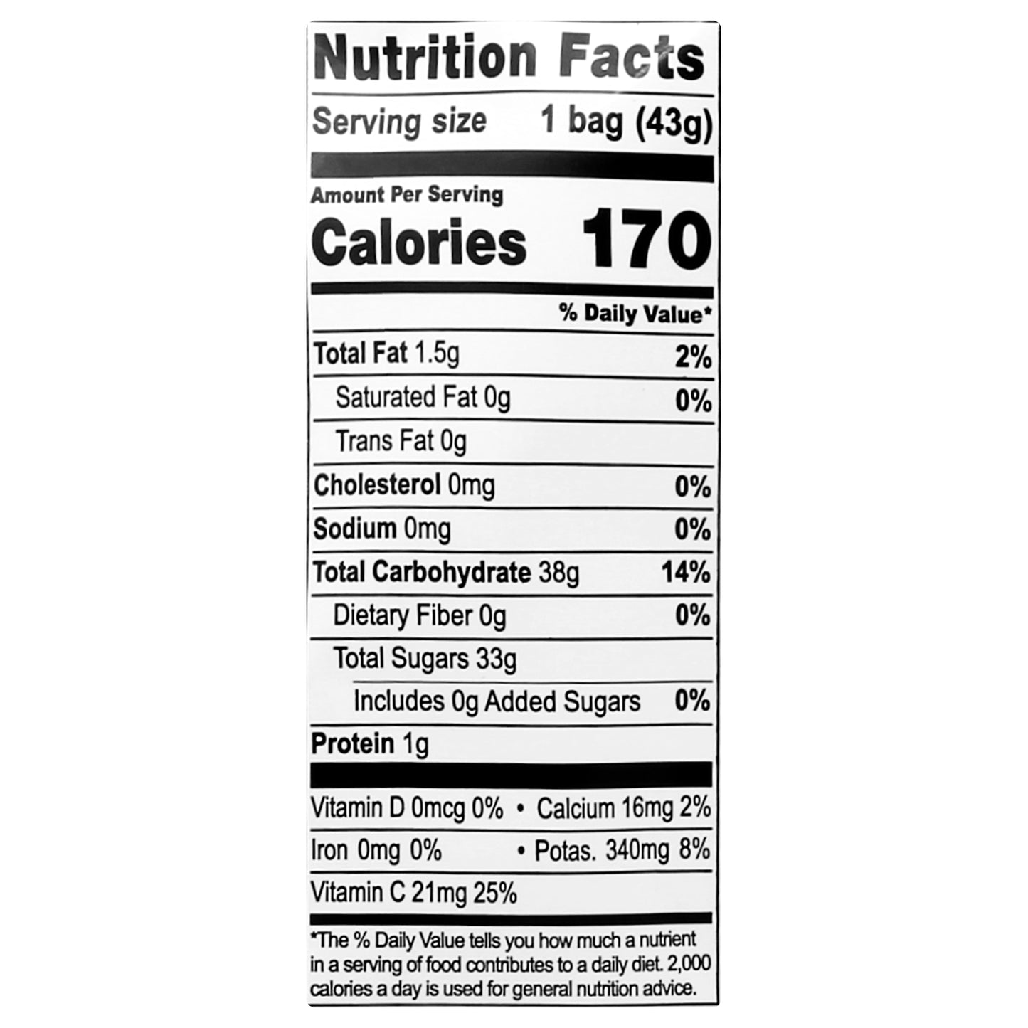 Natierra Organic Mangos Mangos 1.5 oz