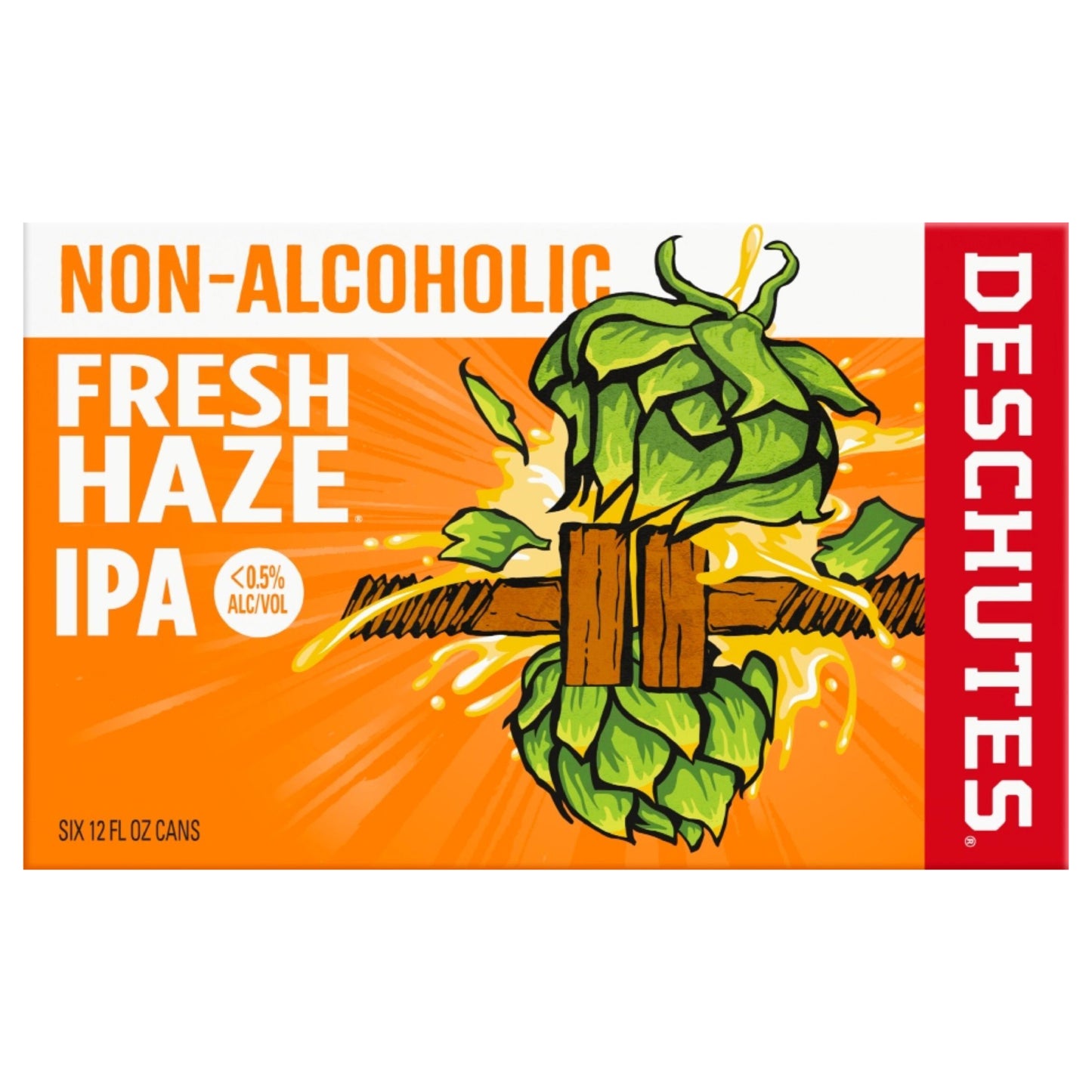 Deschutes Brewery Fresh Haze, Non-Alcoholic IPA, Craft Beer, 0.5%ABV