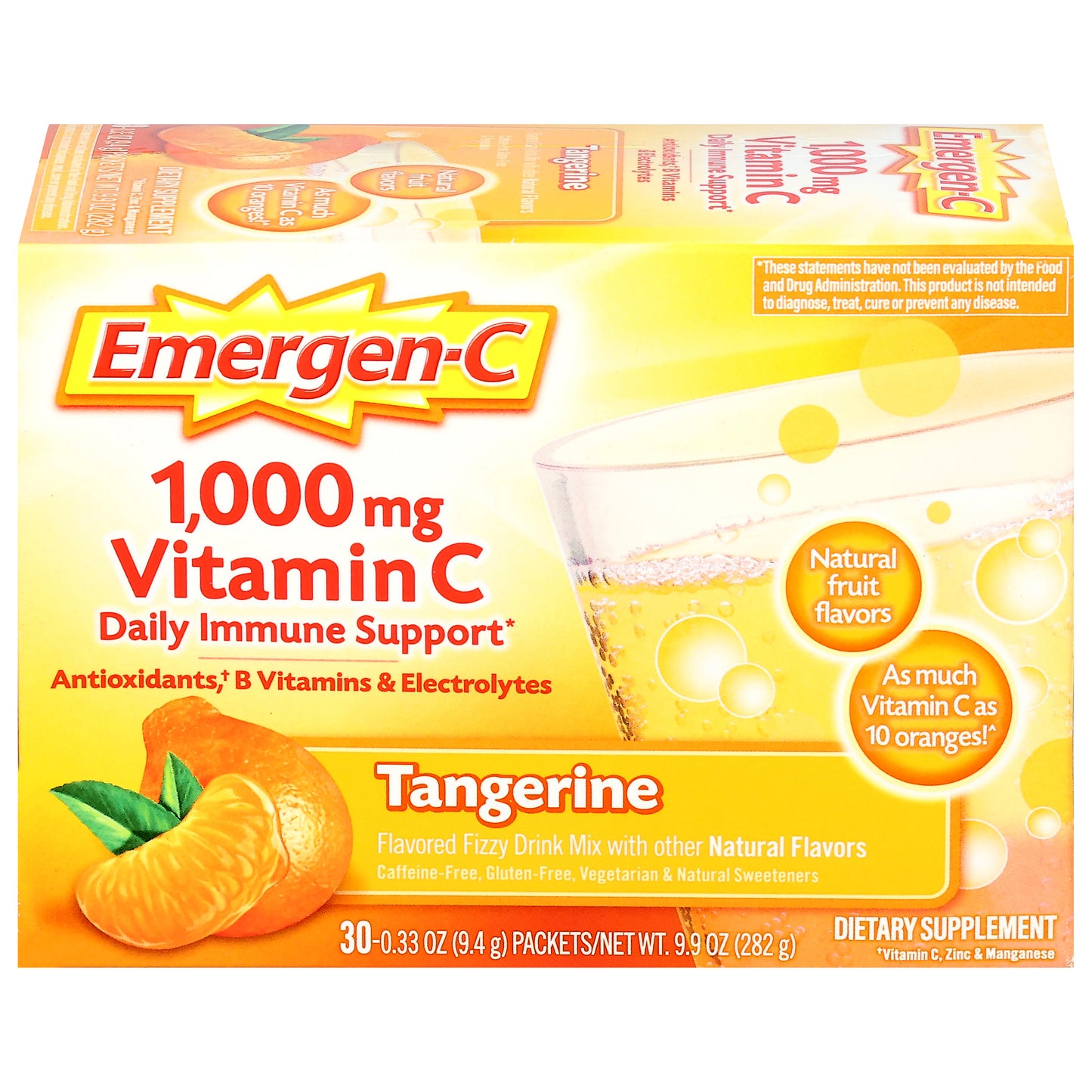 Emergen-C Tangerine Vitamin C 30 Packets