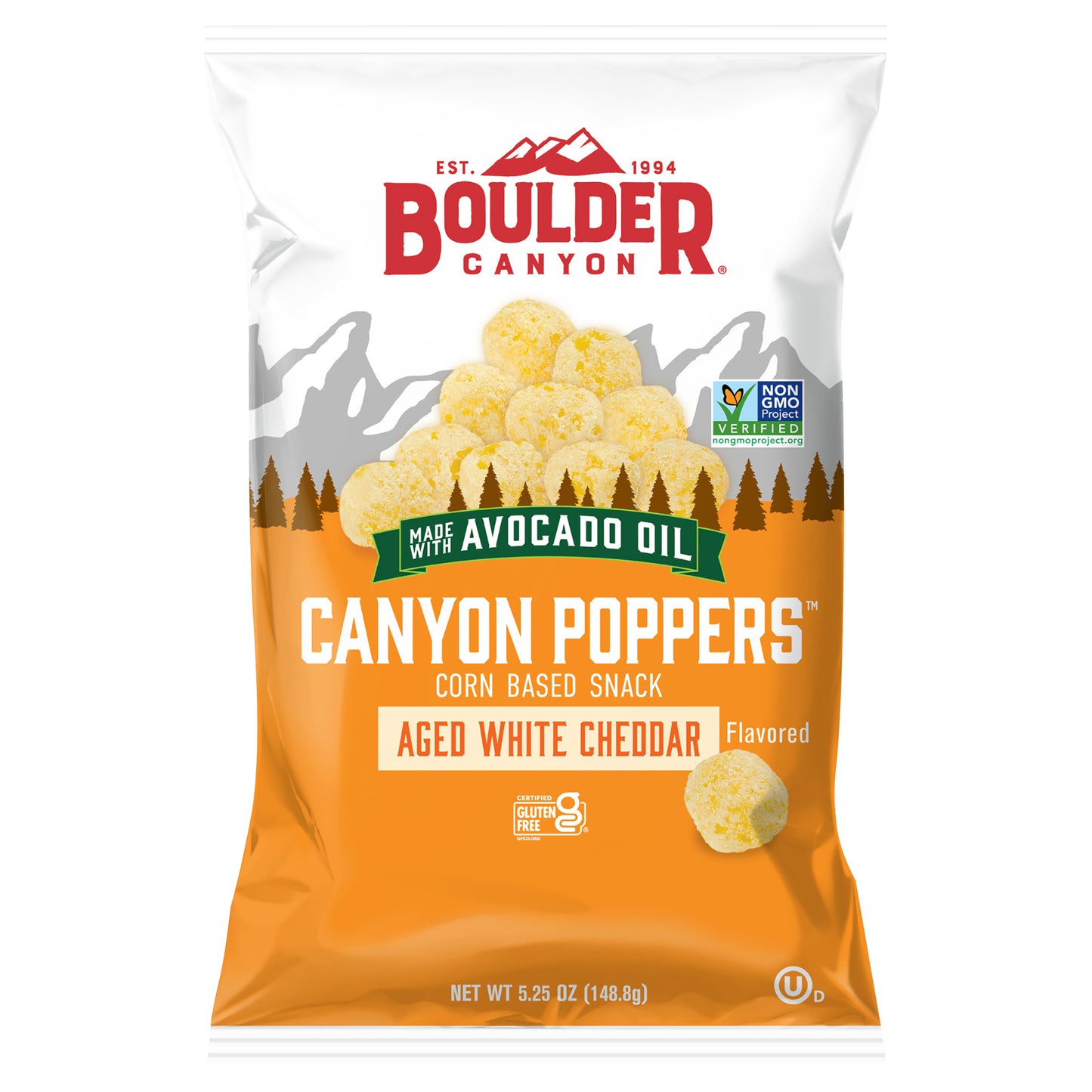5.25 oz Boulder Canyon White Cheddar Canyon Poppers