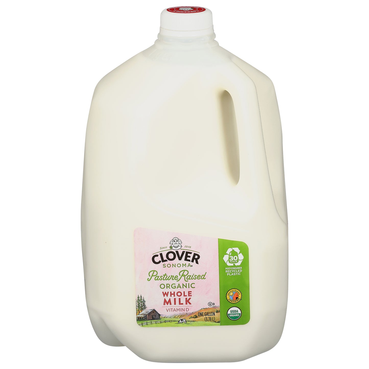 Clover Sonoma Pasture Raised Organic Whole Milk 1 gal