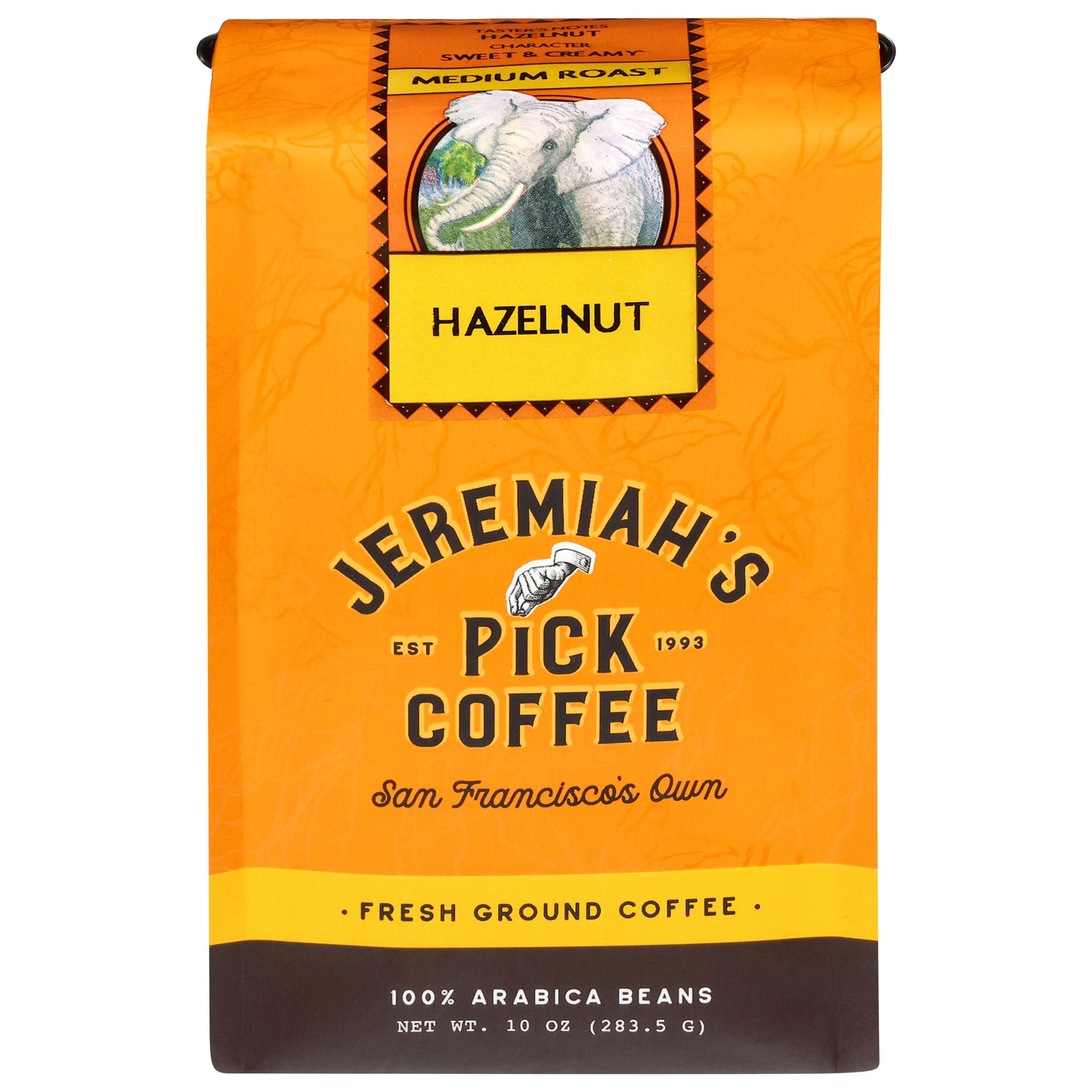 Jeremiah's Pick Coffee Ground Medium Roast Hazelnut Coffee 10 oz