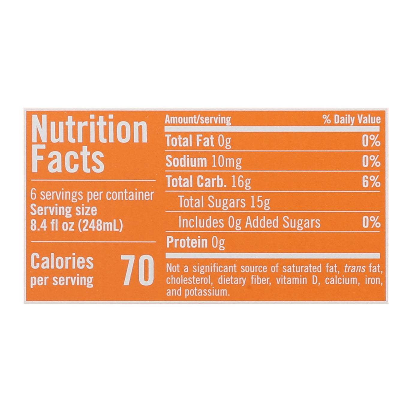 Izze Sparkling Clementine Juice Beverage 6 - 8.4 fl oz Cans