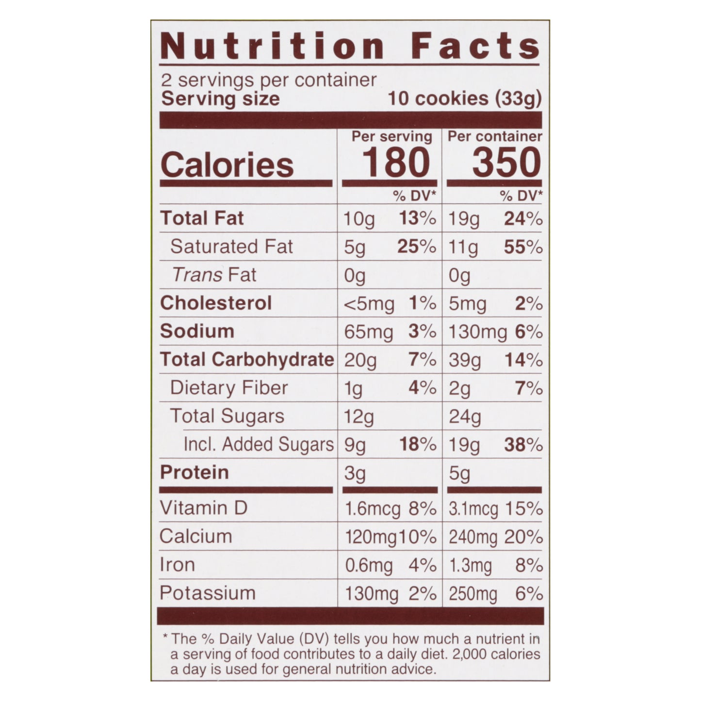 Bourbon Chocolatey Tree Stump Cookies 2.32 oz