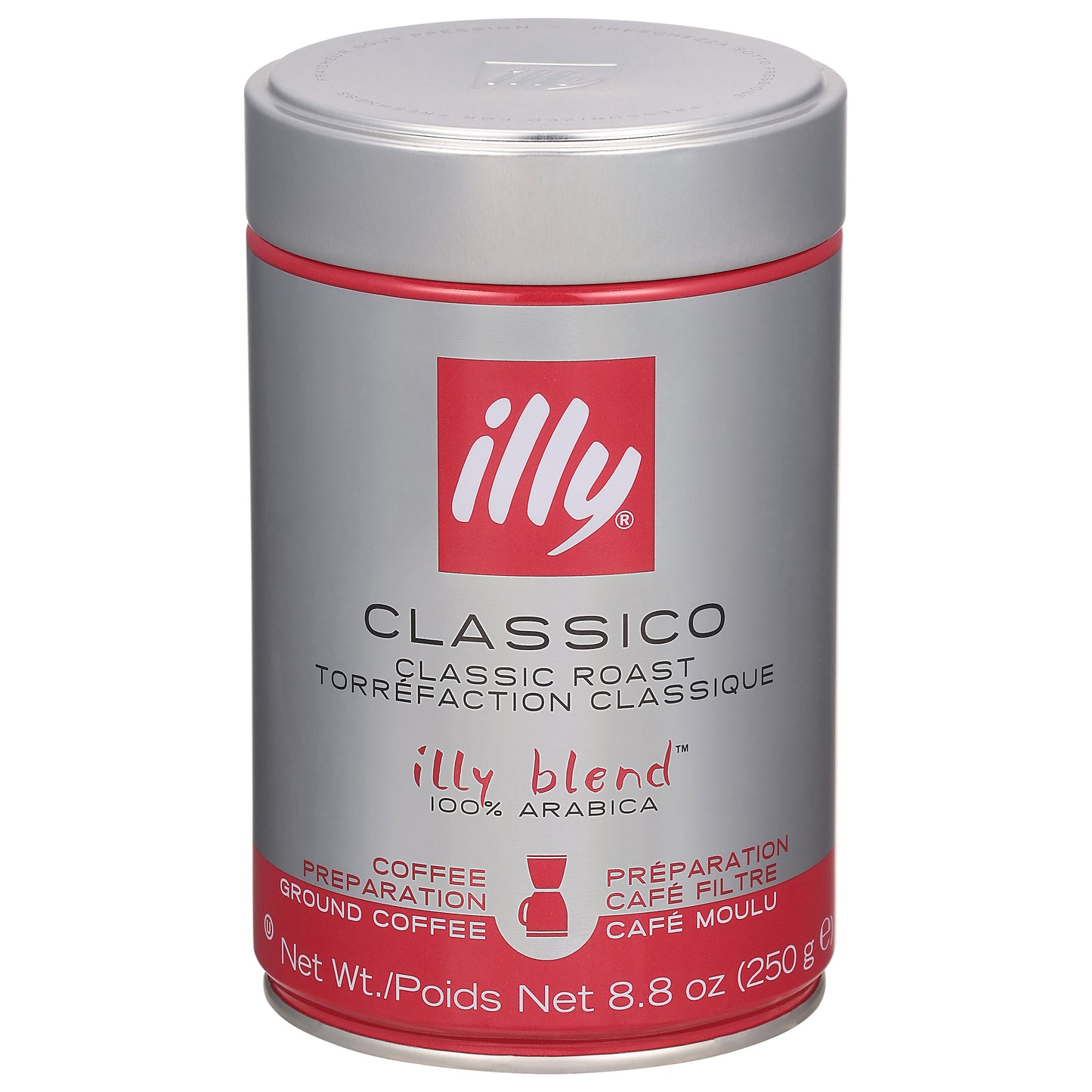 Illy Illy Blend Classic Roast Ground 100% Arabica Classico Coffee 8.8 oz