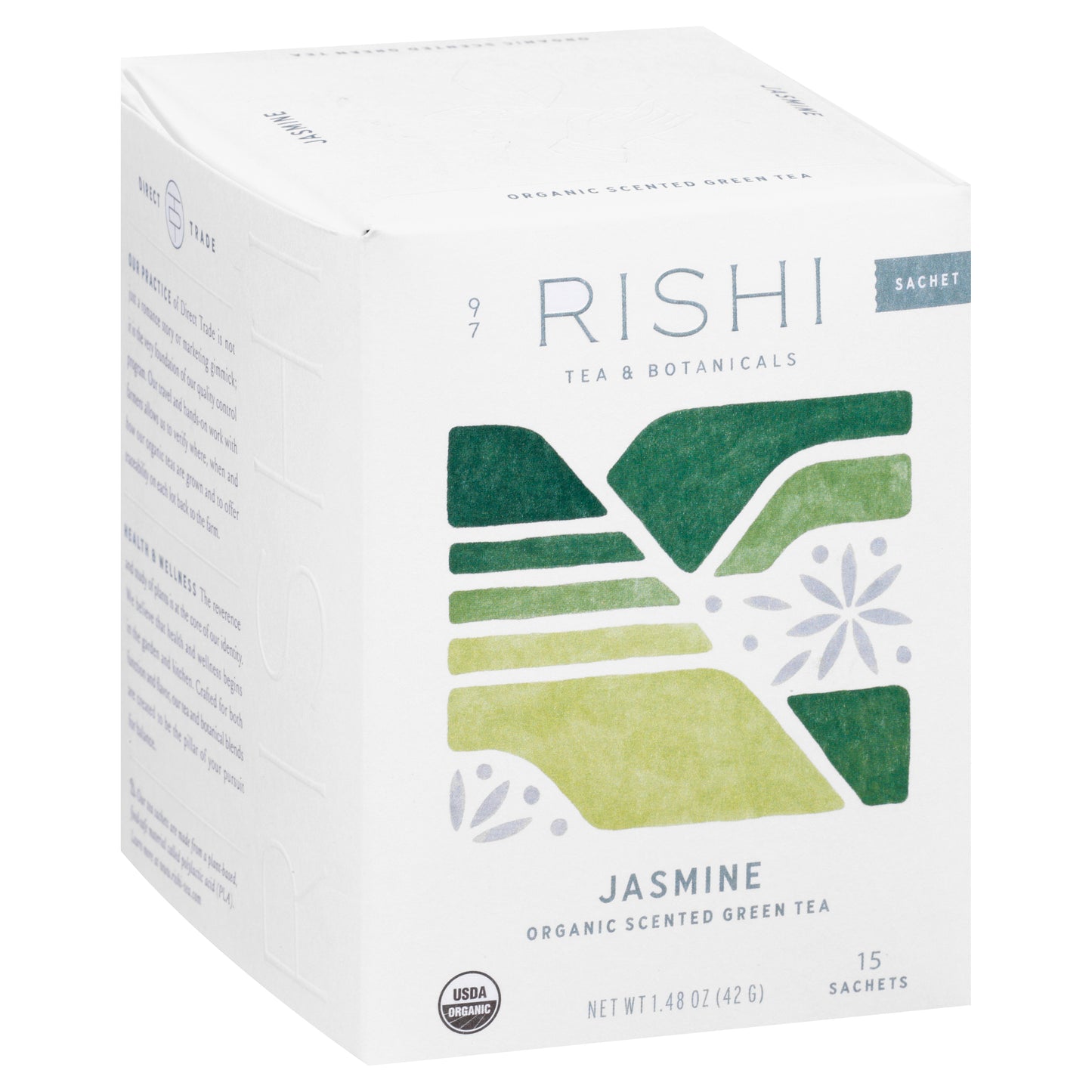 Rishi Organic Sachets Scented Jasmine Green Tea 15 ea