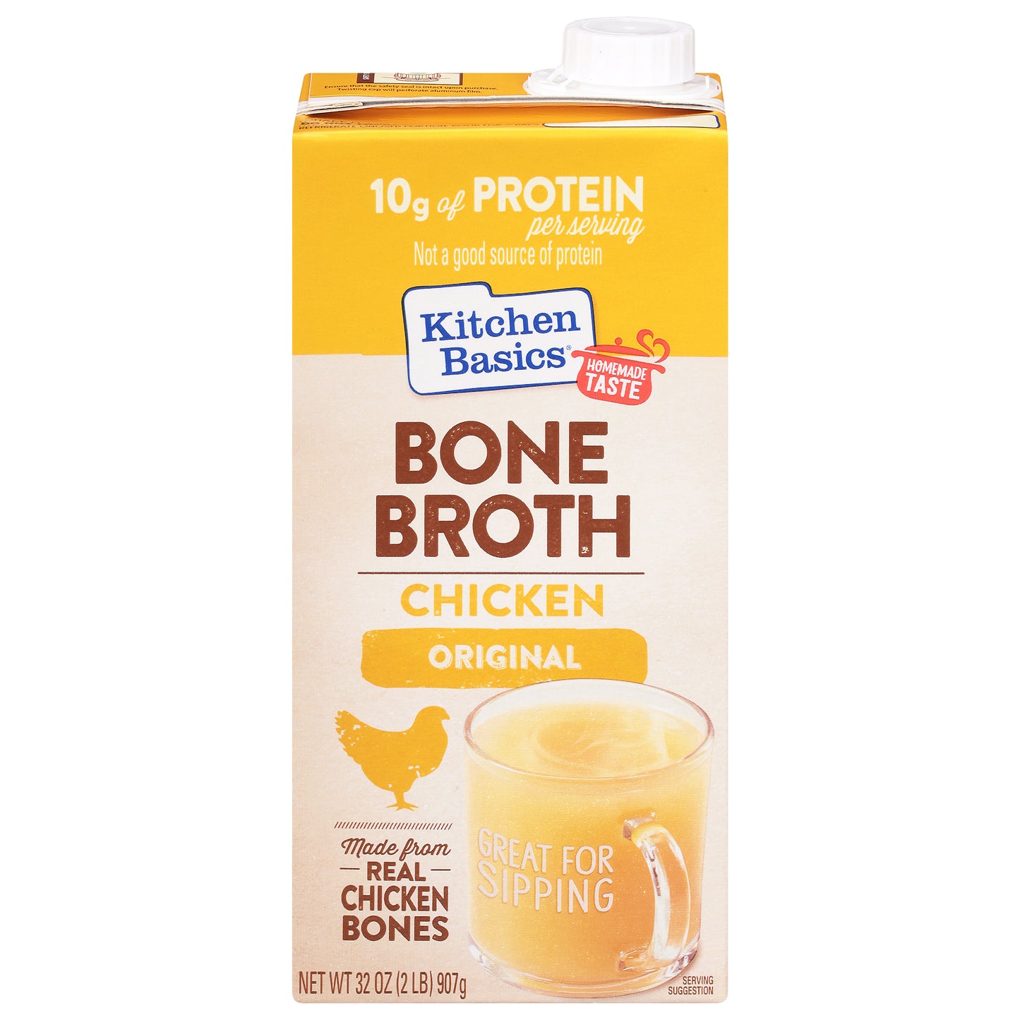 Kitchen Basics Chicken Bone Broth 32 oz., Carton