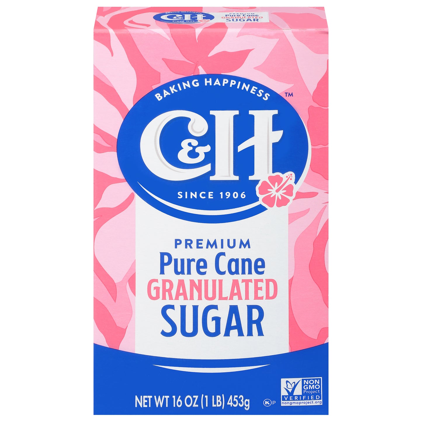 C&H® Pure Cane Sugar Granulated White 1 lb. Carton