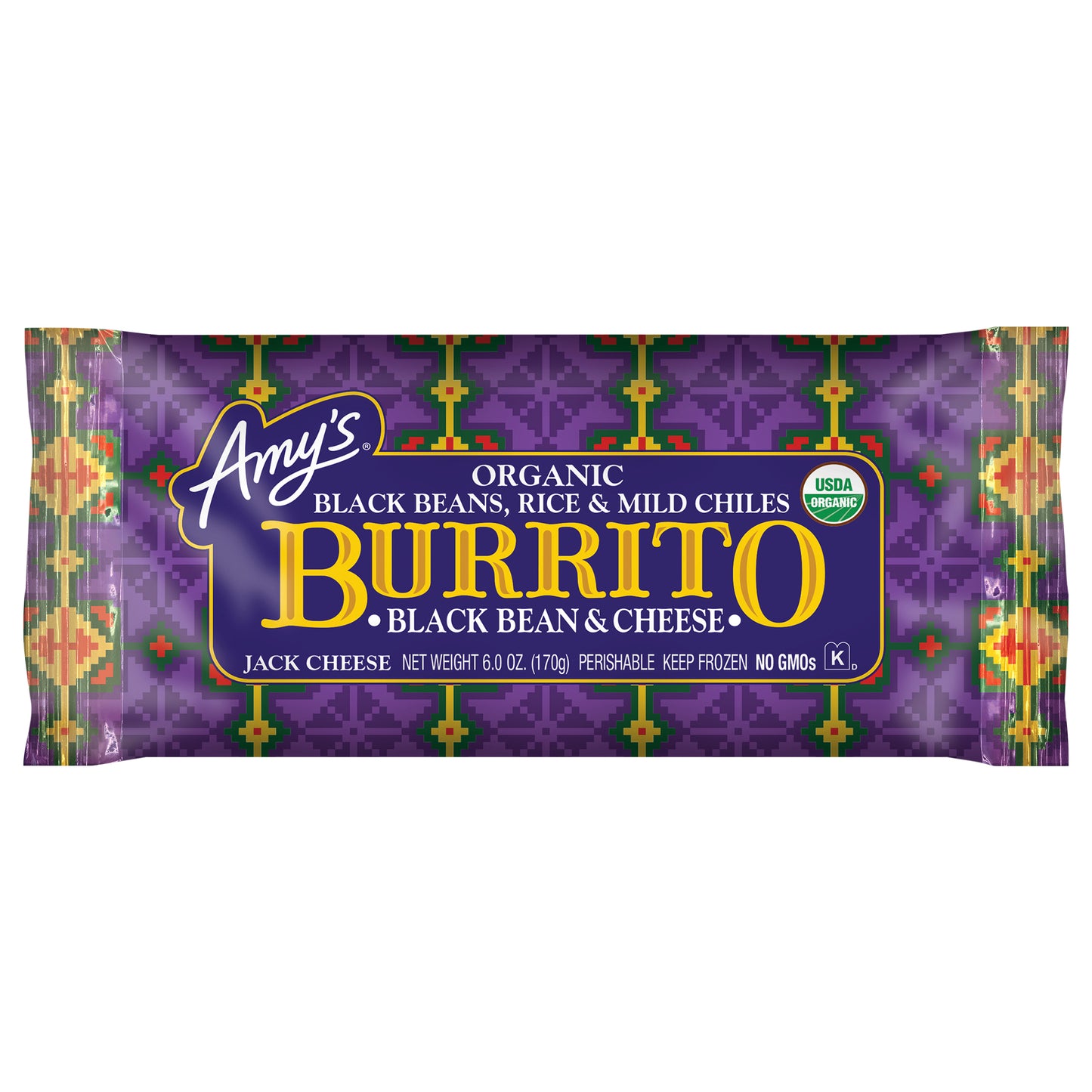Organic Black Bean & Cheese Burrito