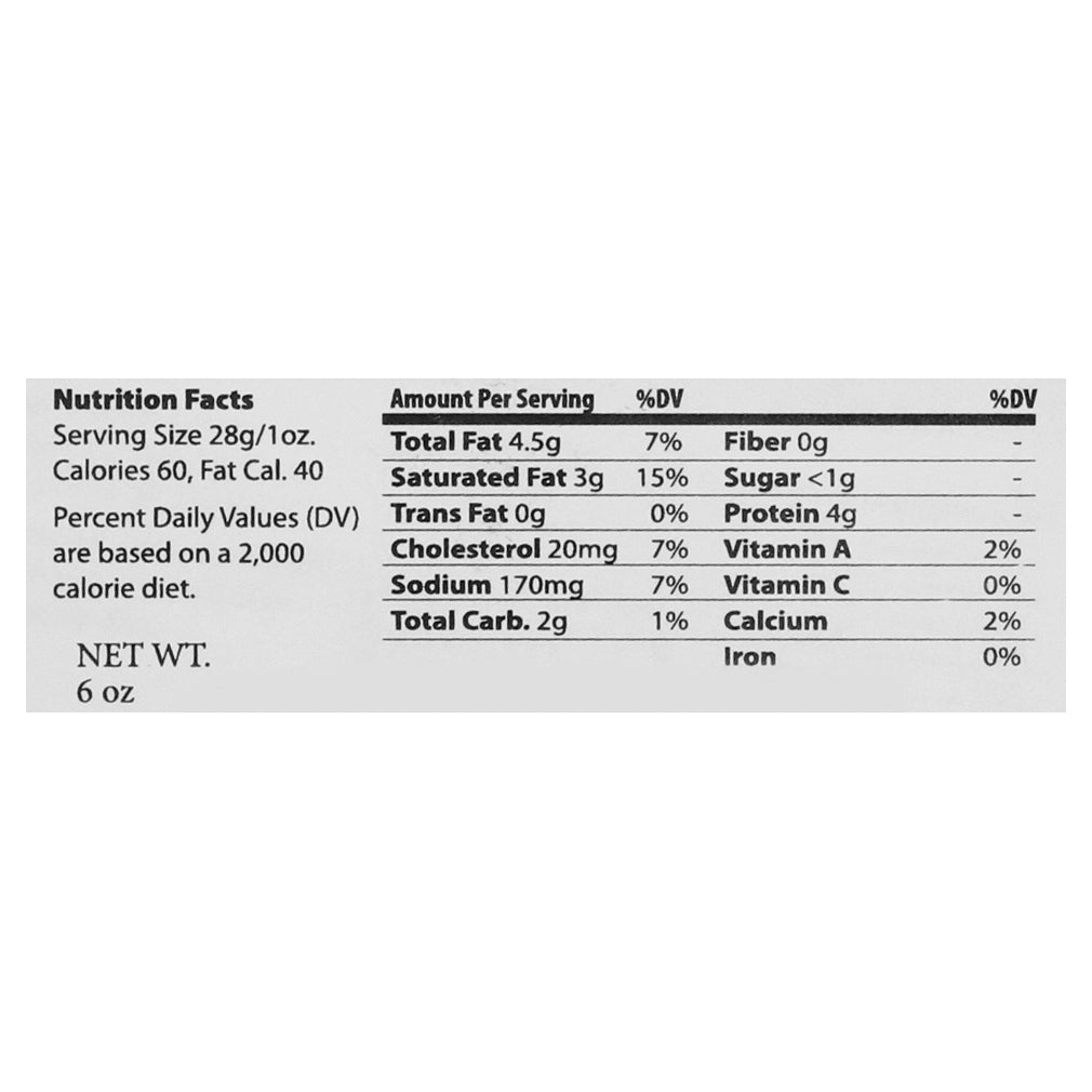 Nicasio Valley Organic Foggy Morning Cheese 6 oz
