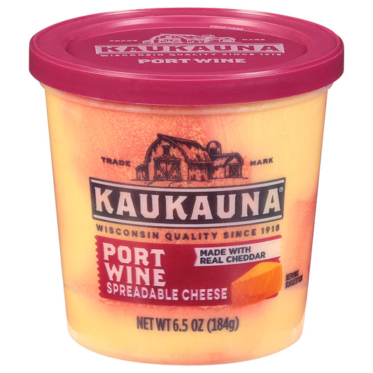 Kaukauna Port Wine Spreadable Cheese 6.5 oz
