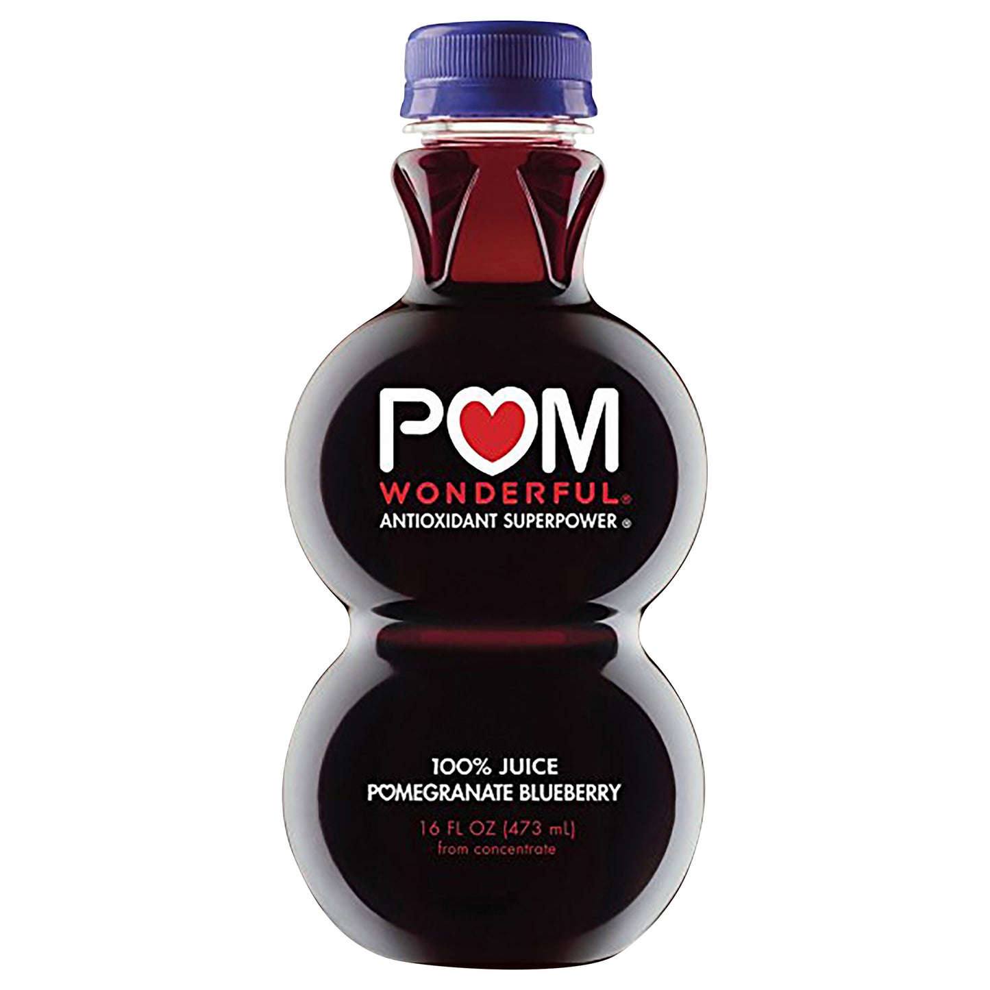 POM Wonderful Antioxidant Superpower Pomegranate Blueberry 100% Juice 16 oz