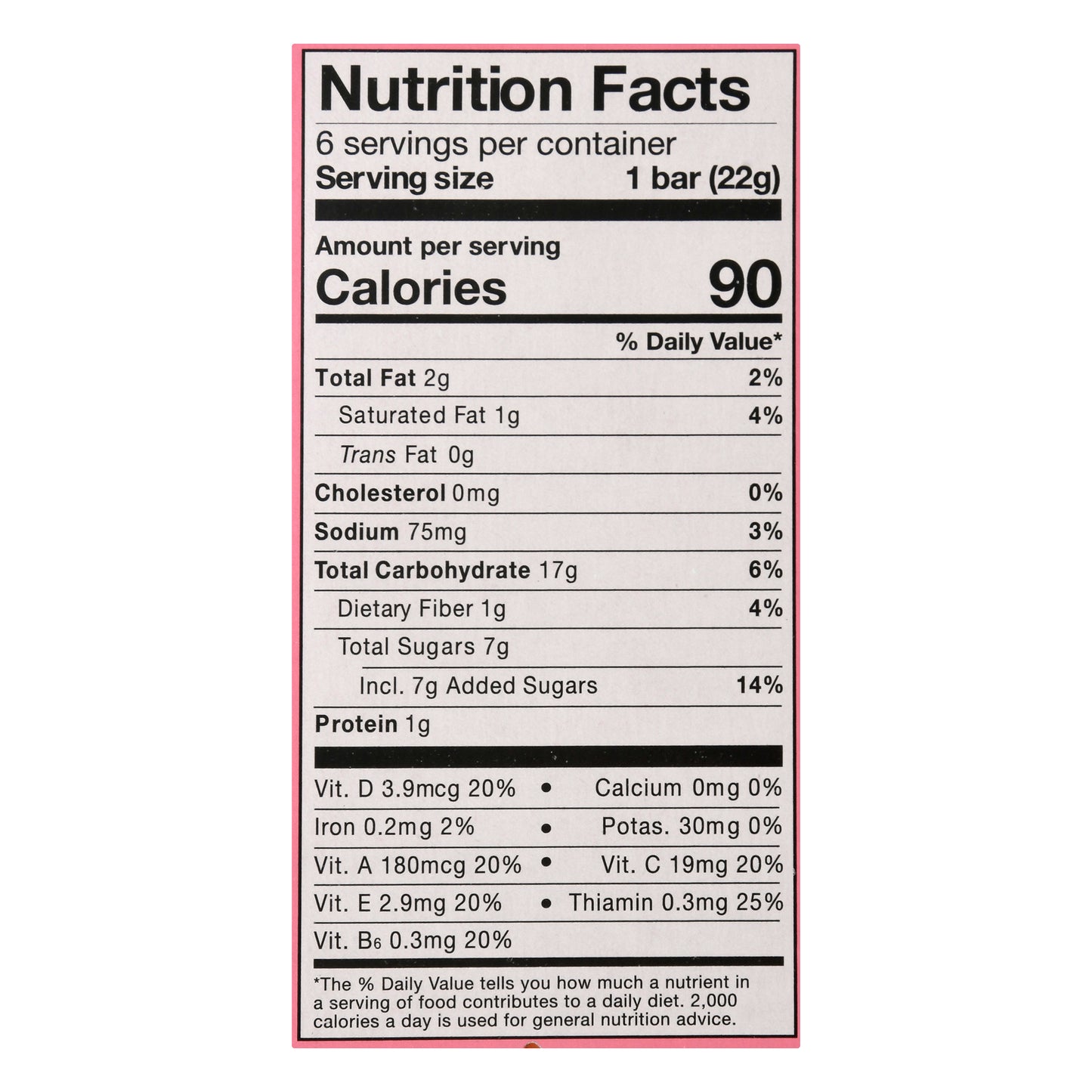 MadeGood Strawberry Crispy Squares 6 ea