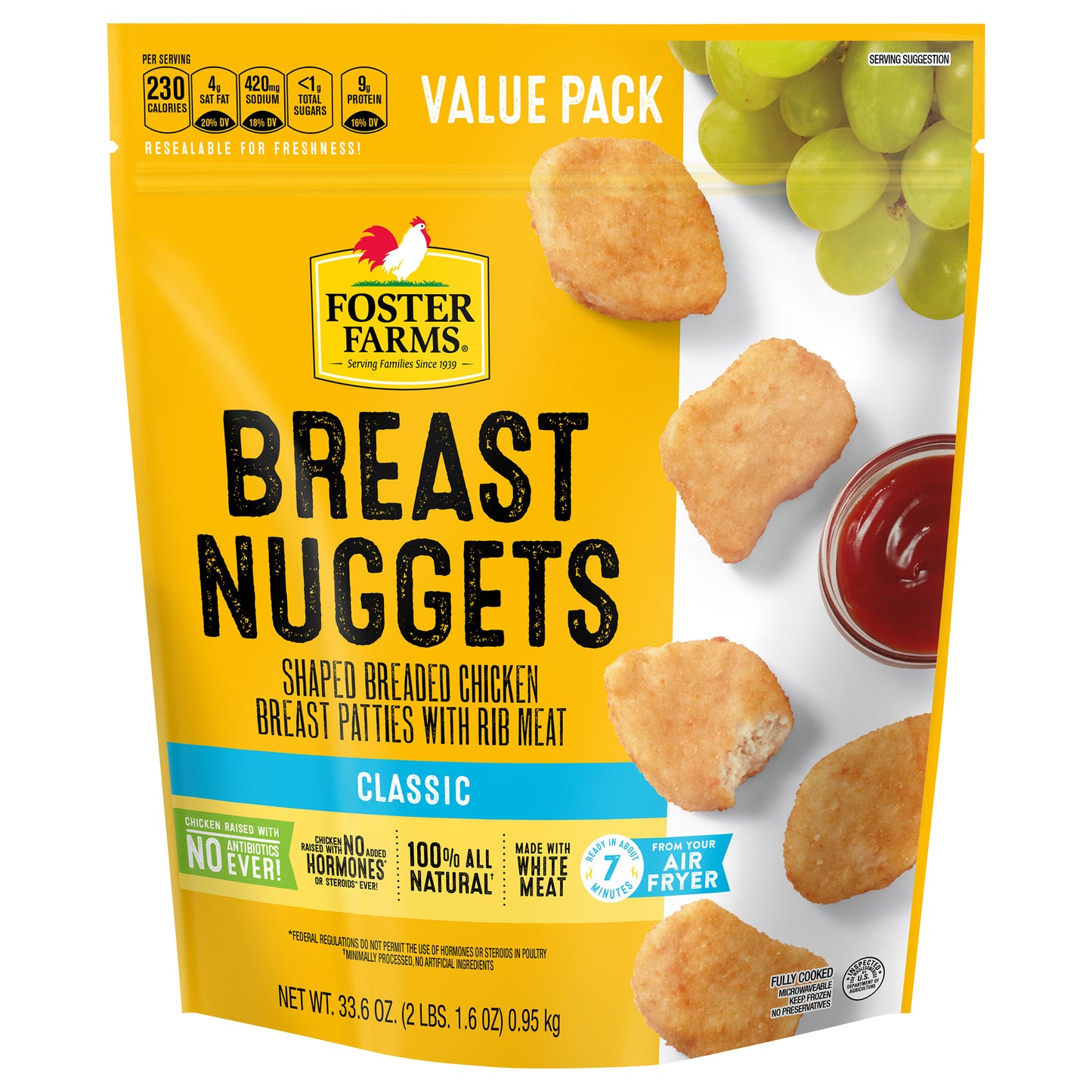Foster Farms Chicken Breast Nuggets Value Pack - 2 lbs