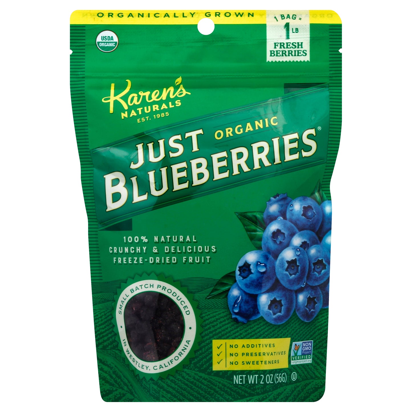 Karens Naturals Just Blueberries 2 oz
