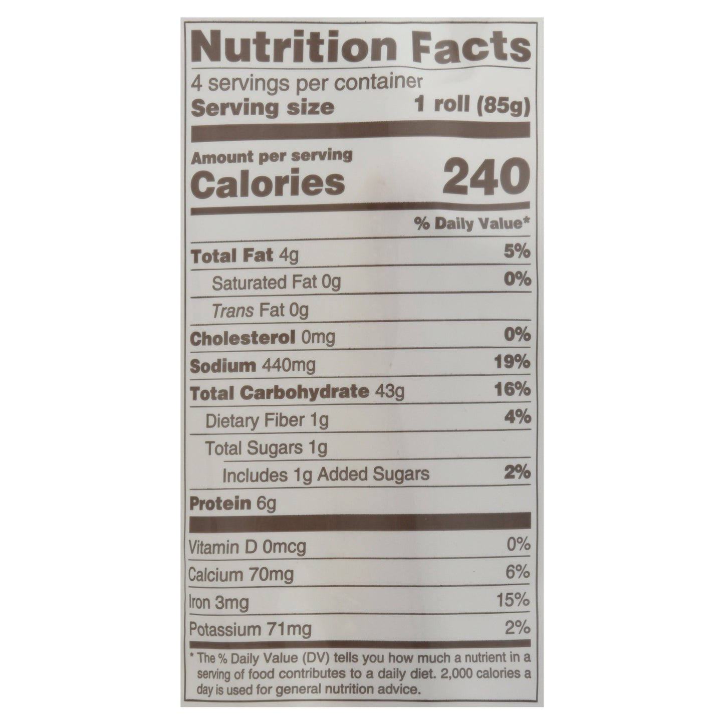 La Brea Bakery Ciabatta Rolls 4 - 3 oz