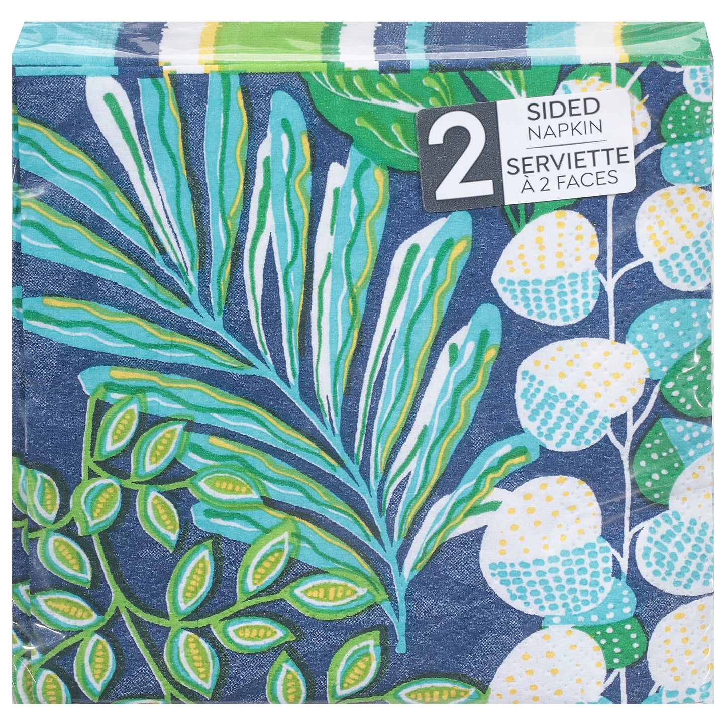 Sensation 2 Ply Peaceful Palms 2 Sided Napkins 24 ea