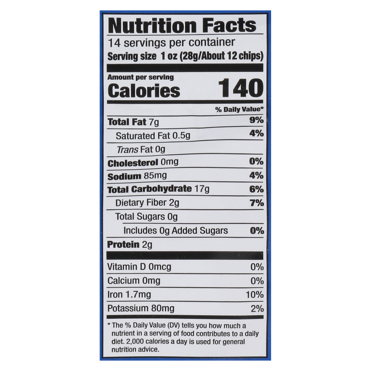 Garden of Eatin' Organic Blue Corn Tortilla Chips with Sea Salt 14 oz
