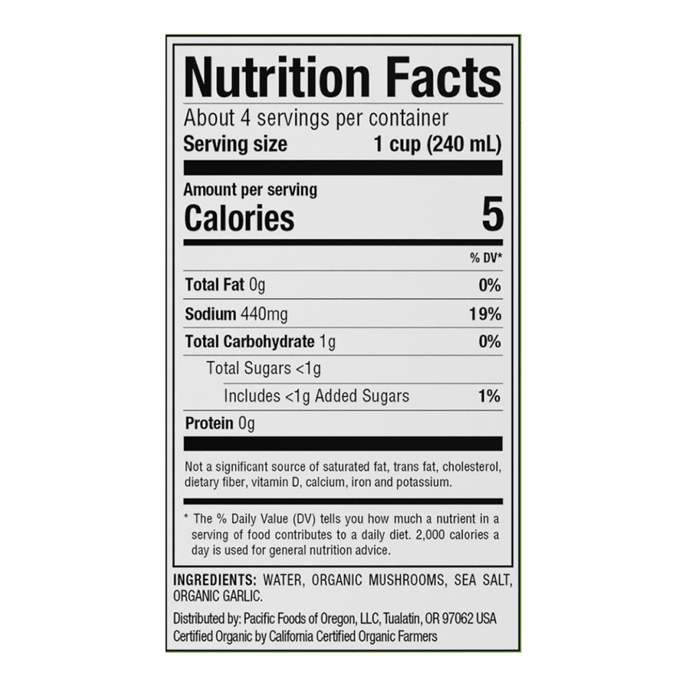 Pacific Foods Organic Mushroom Broth 32 oz