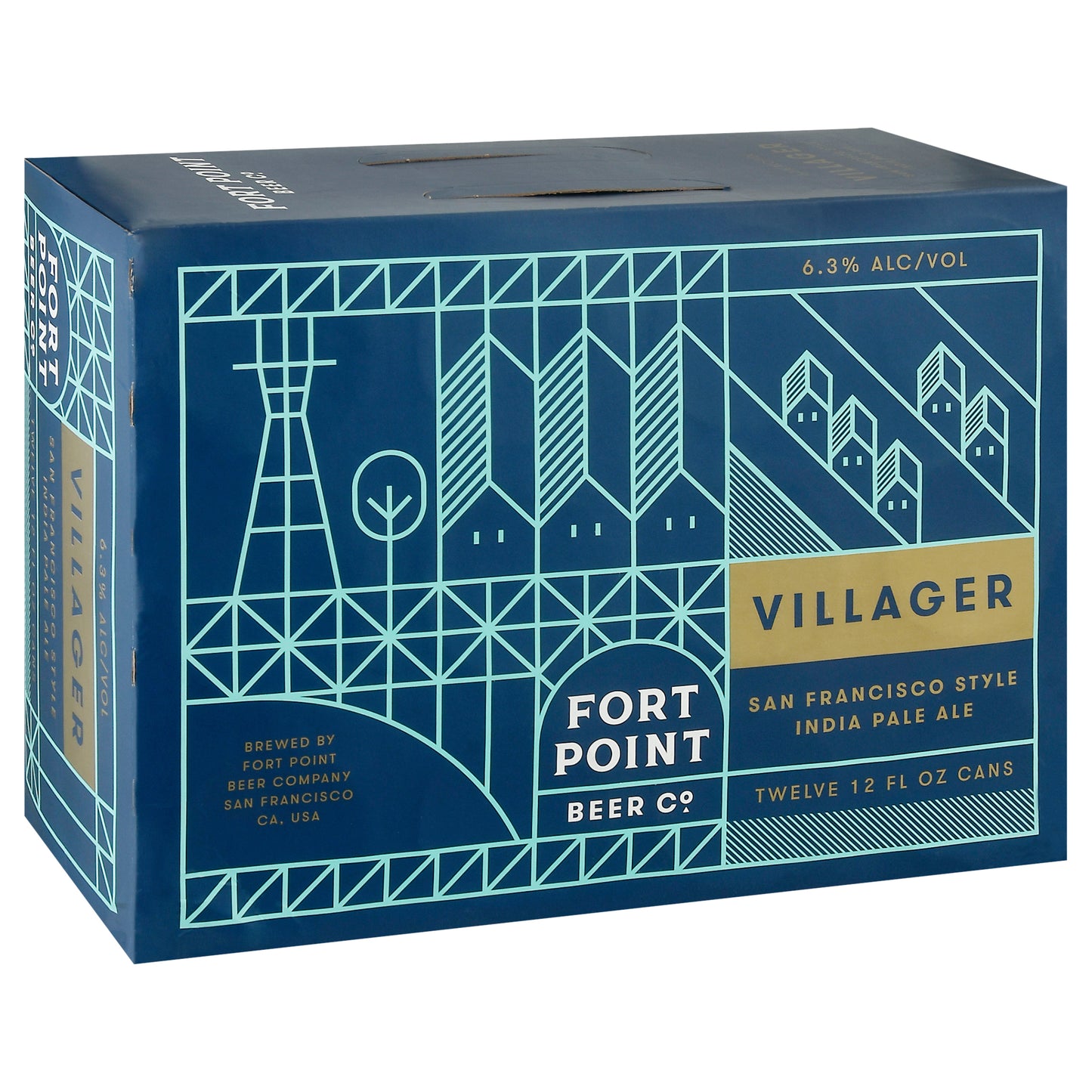 Fort Point Beer Co. Villager San Francisco Style India Pale Ale Beer 12-12 fl oz Cans