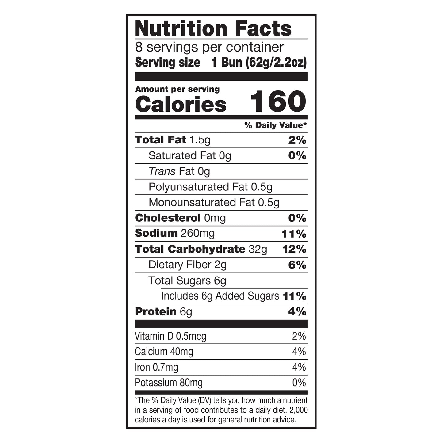 Dave's Killer Bread Burger Buns Done Right, Organic White Bread Hamburger Buns, 8 Count