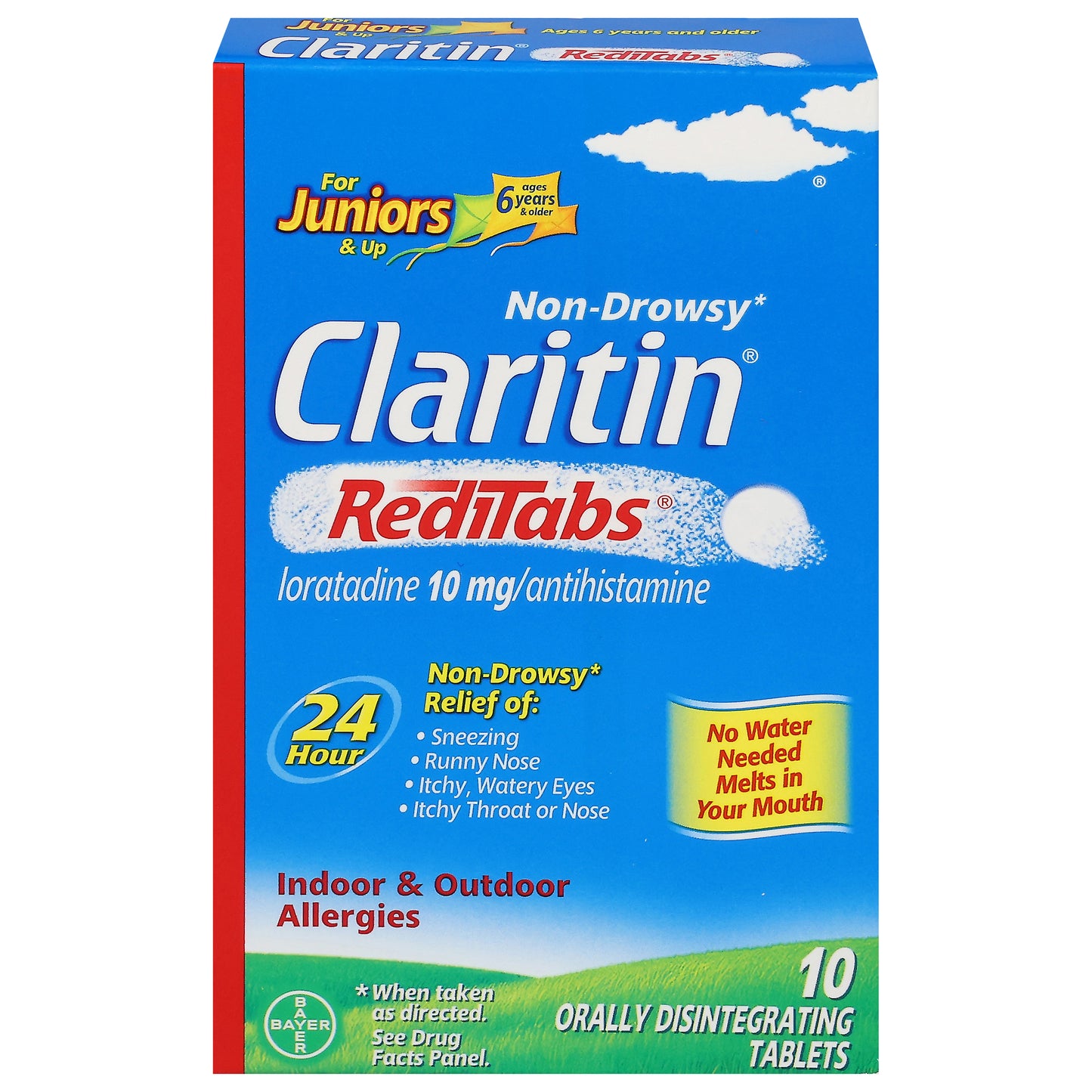 CLARITIN Childrens 24hr. RediTabs 10mg. 10ct.