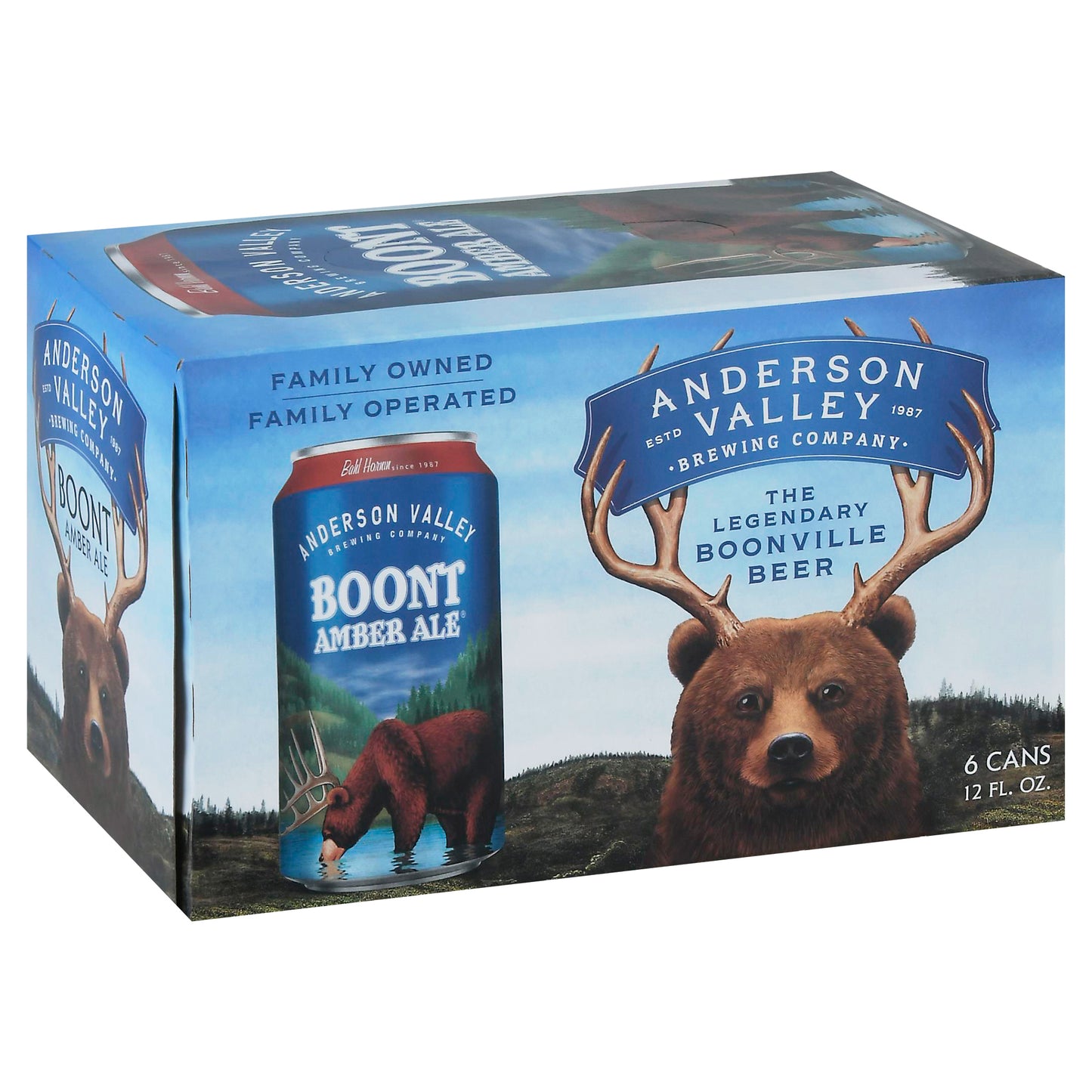 Anderson Valley Boont Amber Ale Beer 6 - 12 fl oz Cans