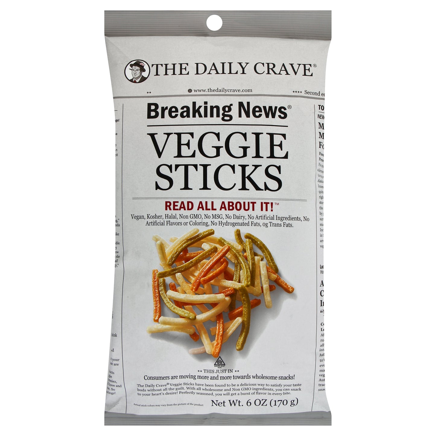 The Daily Crave Veggie Sticks 6 oz