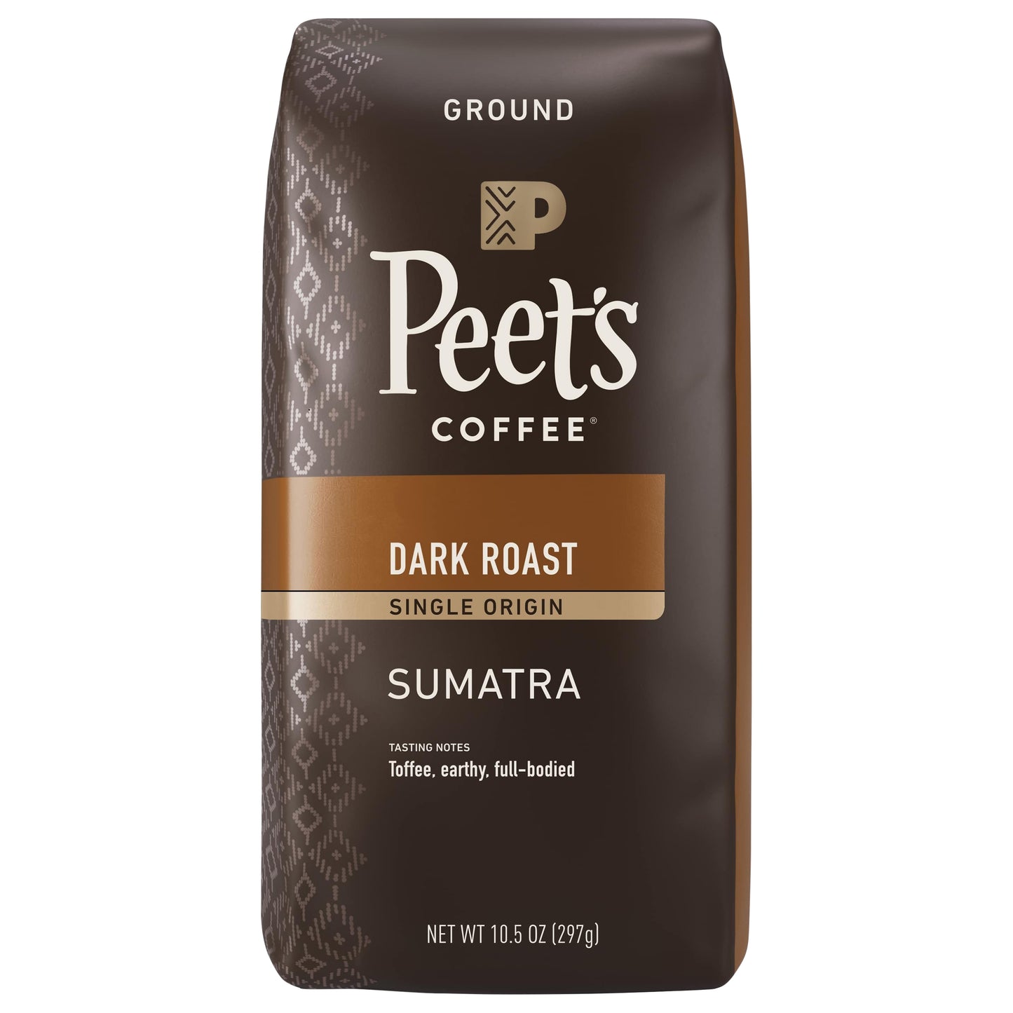 Peet's Coffee, Single Origin Sumatra Dark Roast Ground Coffee - 10.5oz Bag