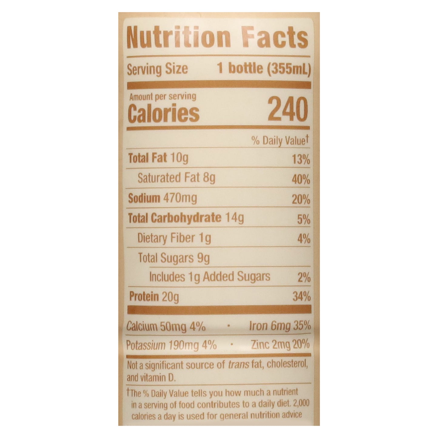 Rebbl Organic Plant-Powered Oatmeal Cookie Protein 12 fl oz