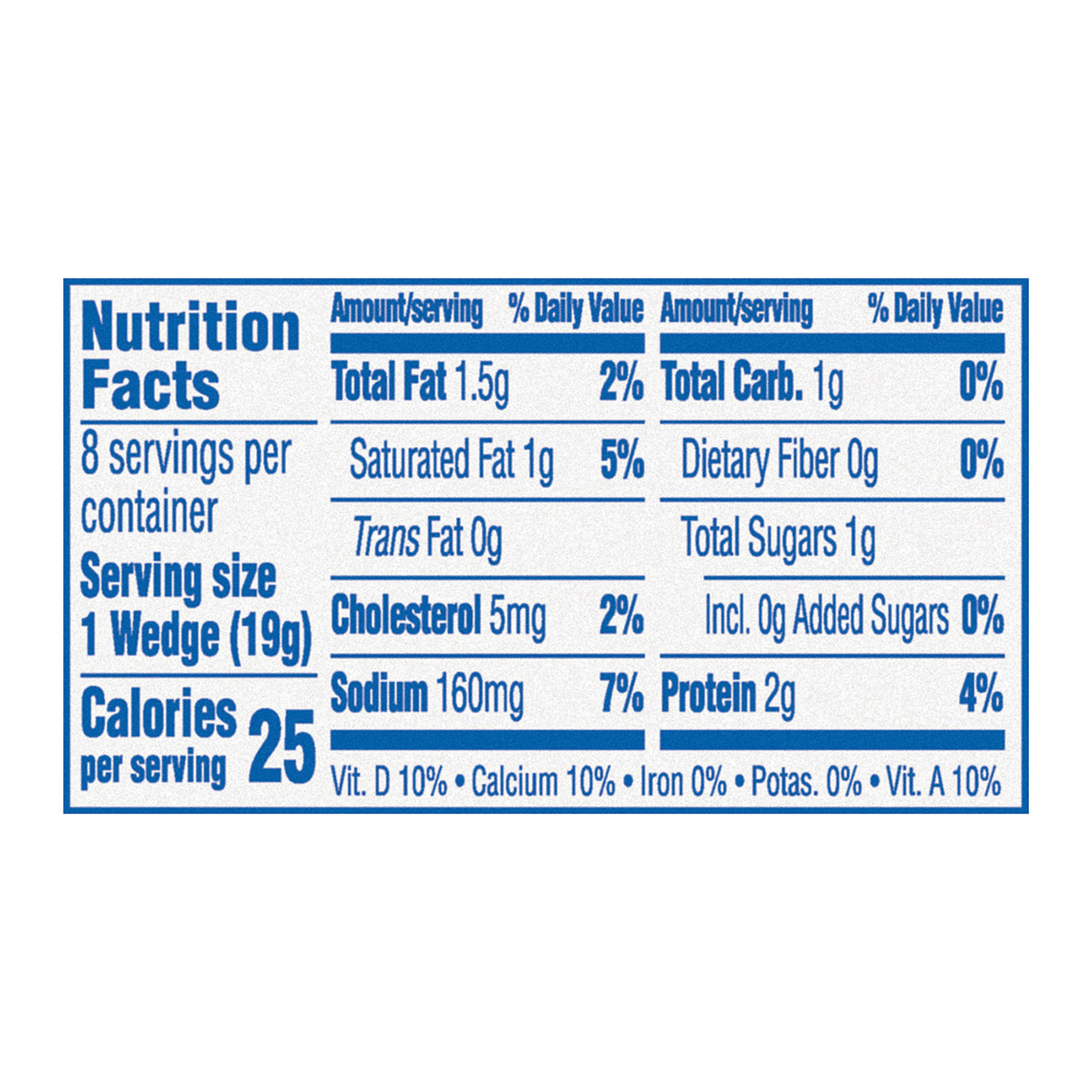 The Laughing Cow Creamy Light Spreadable Cheese Wedges, 8 pack (5.4 oz)