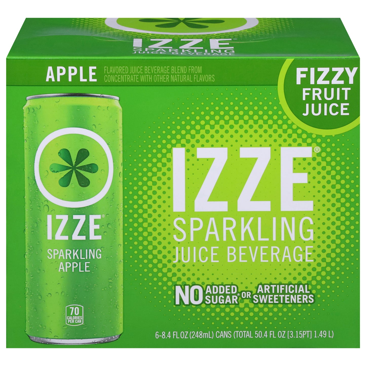Izze Sparkling Apple Flavored Juice Beverage 6 - 8.4 fl oz Cans