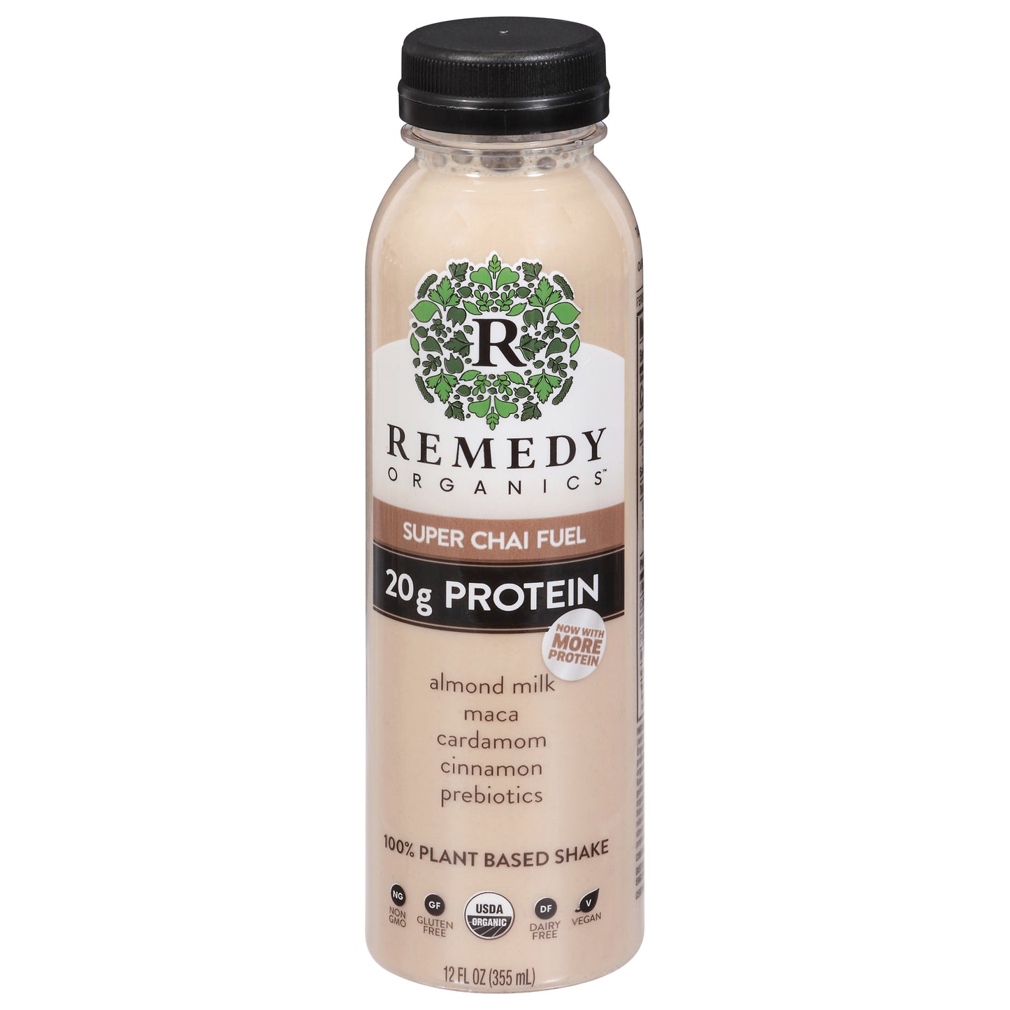 Remedy Organics 100% Plant Based Super Chai Fuel Shake 12 fl oz