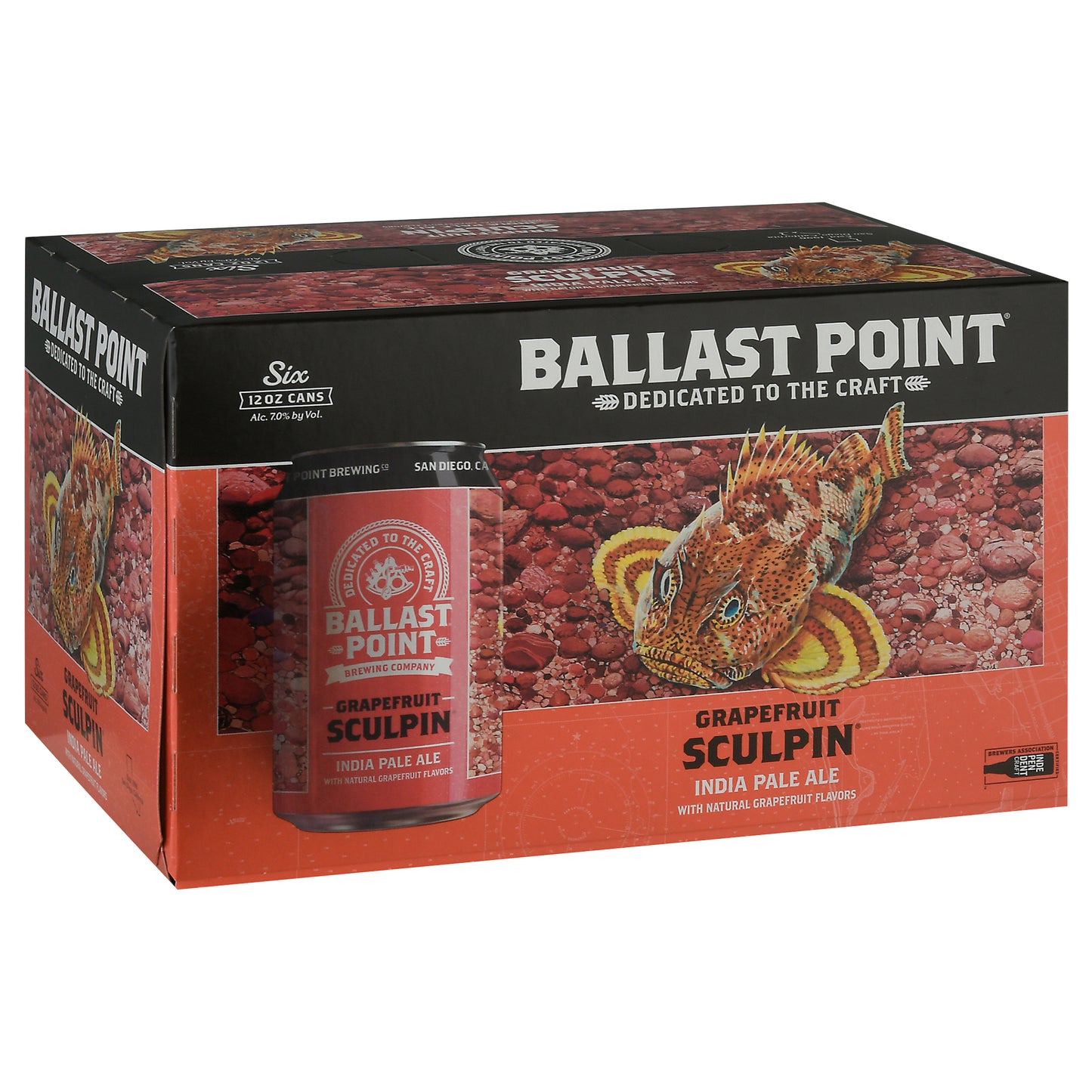 Ballast Point Sculpin Grapefruit India Pale Ale Beer 6 ea