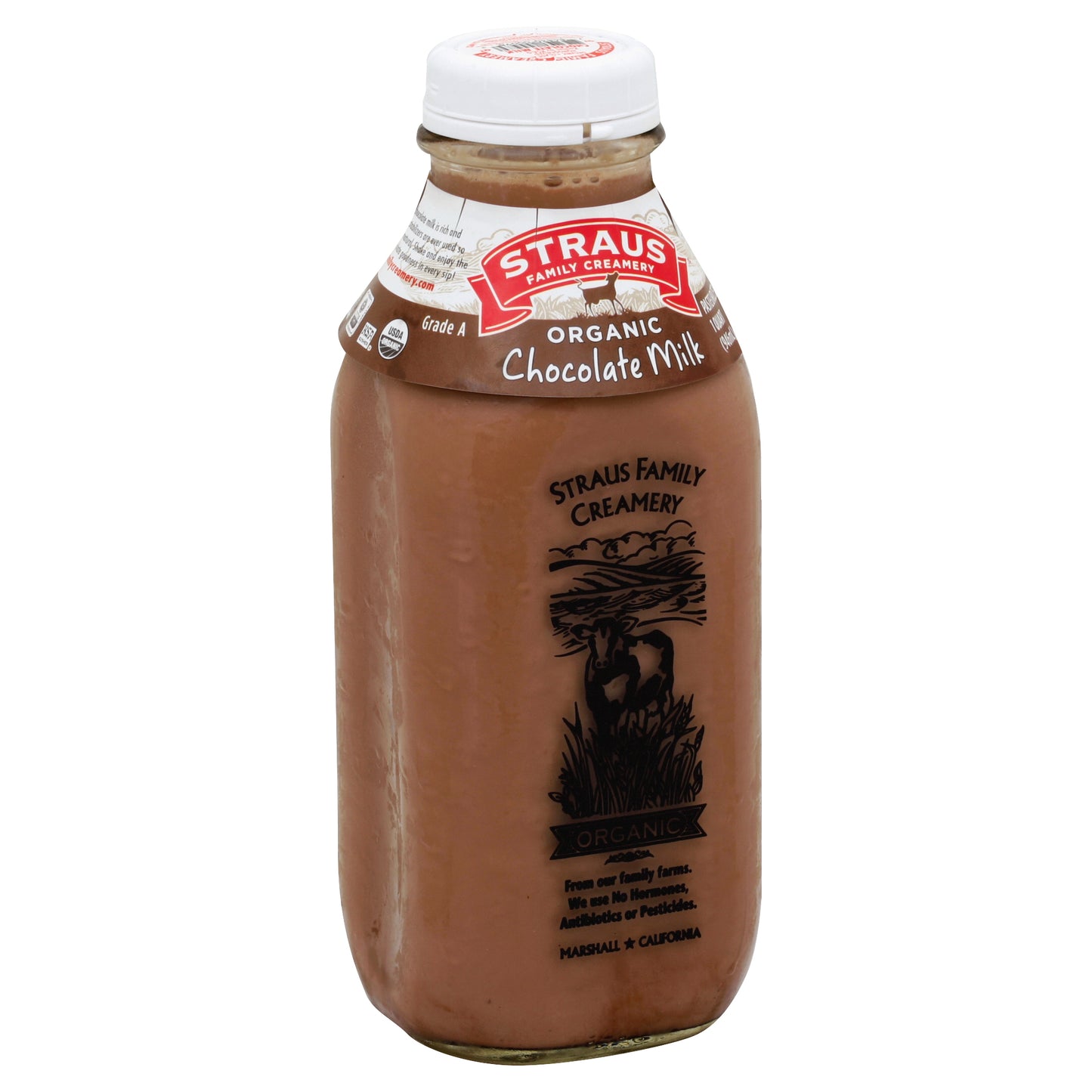 Straus Milk 1 qt - Chocolate