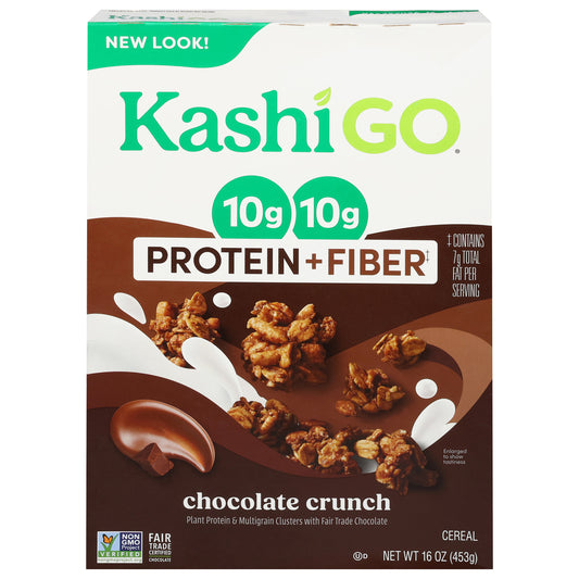 Kashi Go Protein + Fiber Chocolate Crunch Cereal 16 oz