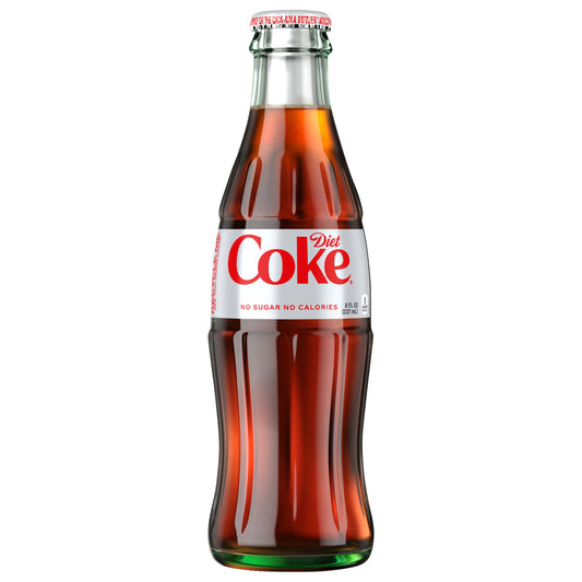 Diet Coke Diet Soda Soft Drink, 8 fl oz Glass Bottle