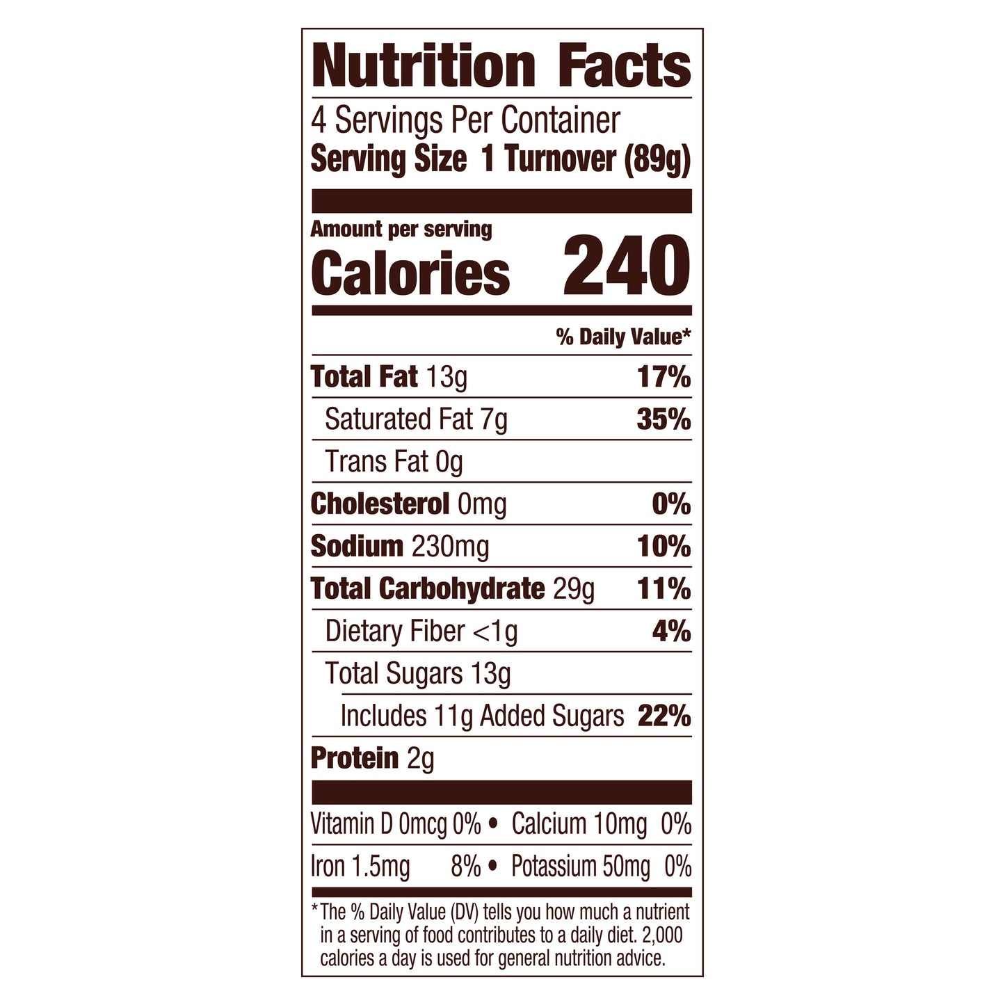 Pepperidge Farm® Raspberry Turnovers, 4-Count 12.5 Oz Box