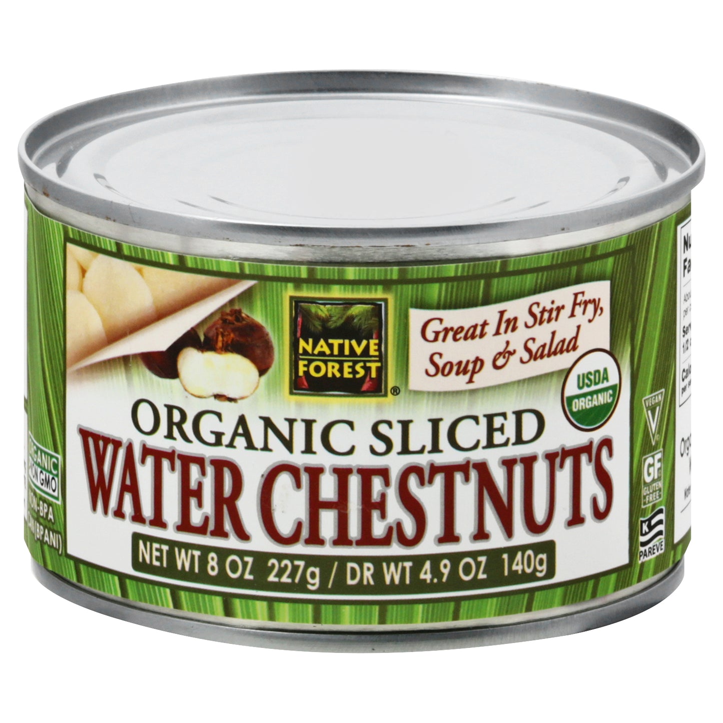 Native Forest Organic Sliced Water Chestnuts 8 oz
